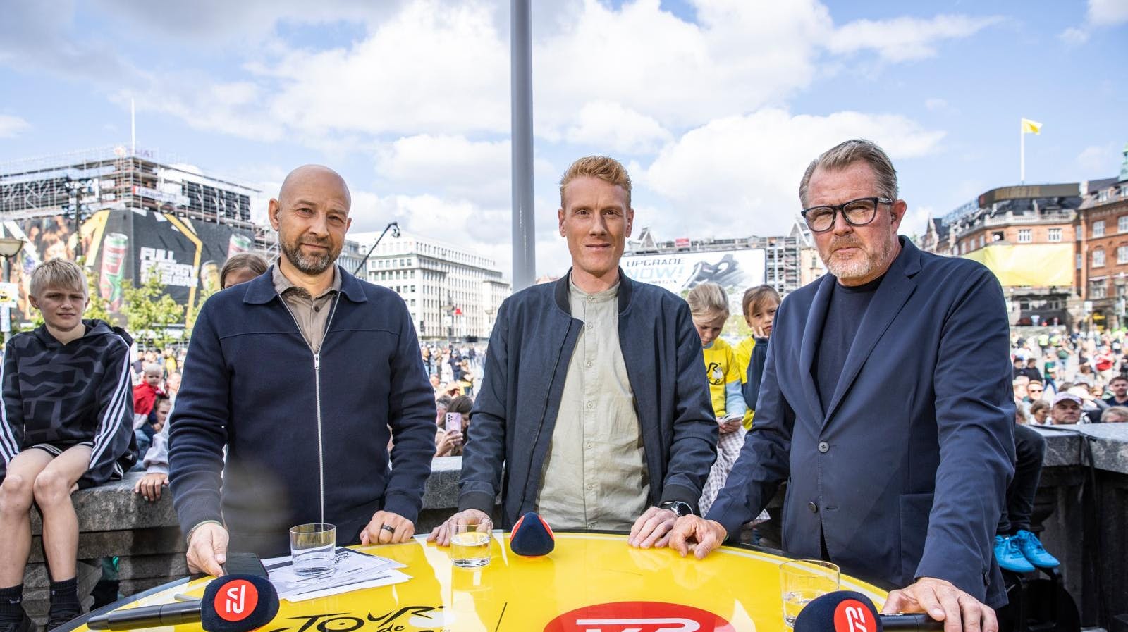 Rolf Sørensen (t.h.) kommer ikke til at kommentere touren i år, da han kæmper med sit helbred.