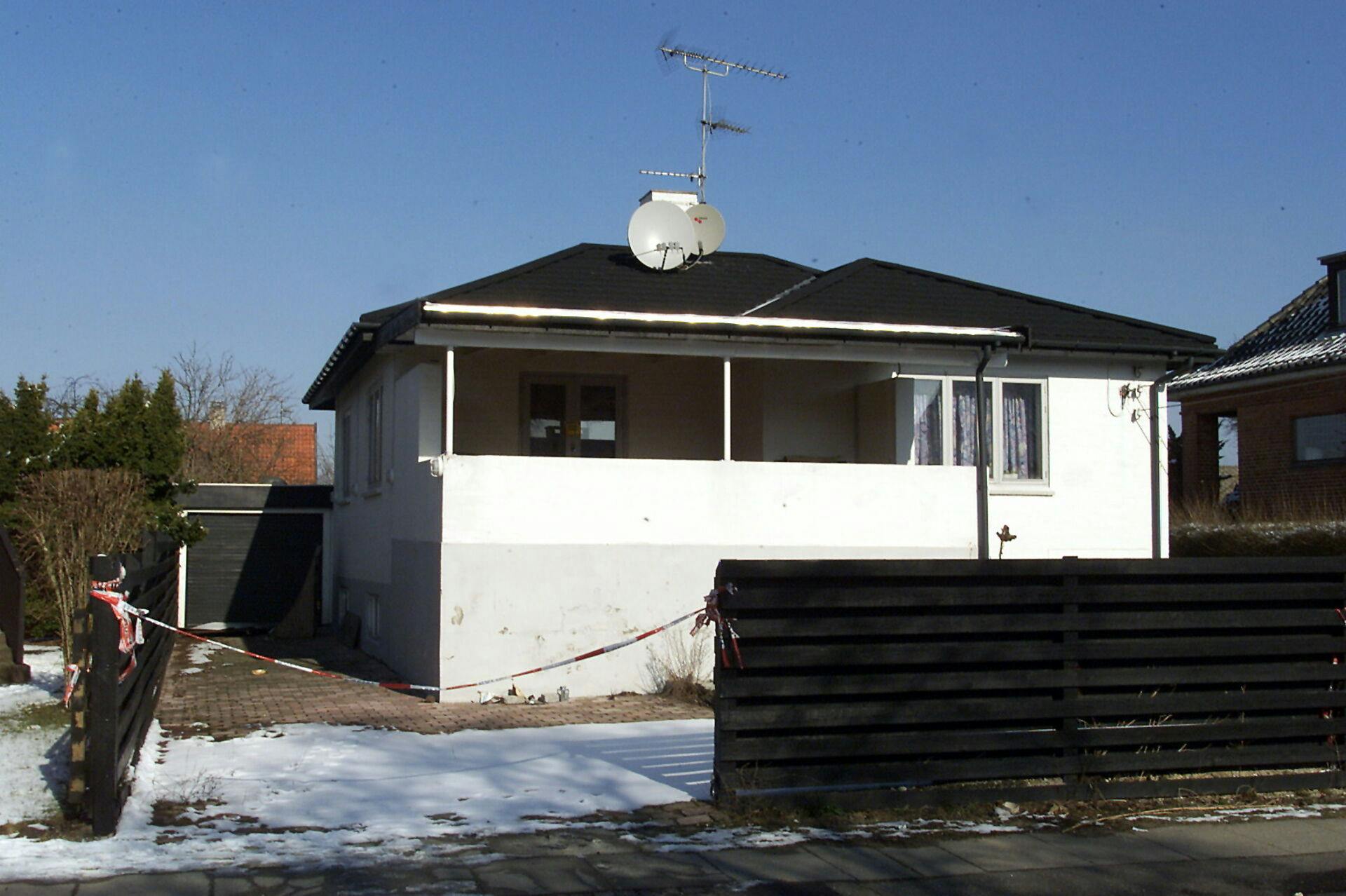 Huset på Nørregårdsvej i Rødovre hvor den myrdede Marianne Petersen og hendes to sønner boede.