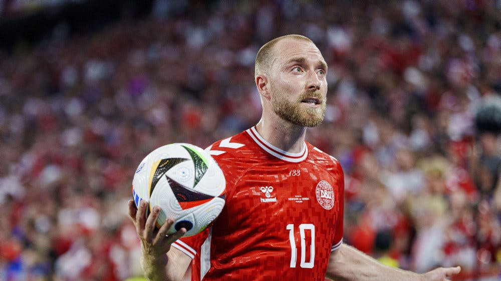 Christian Eriksen spillede sin landskamp nummer 133 mod Serbien. Lørdag kan han få nummer 134 mod Tyskland.