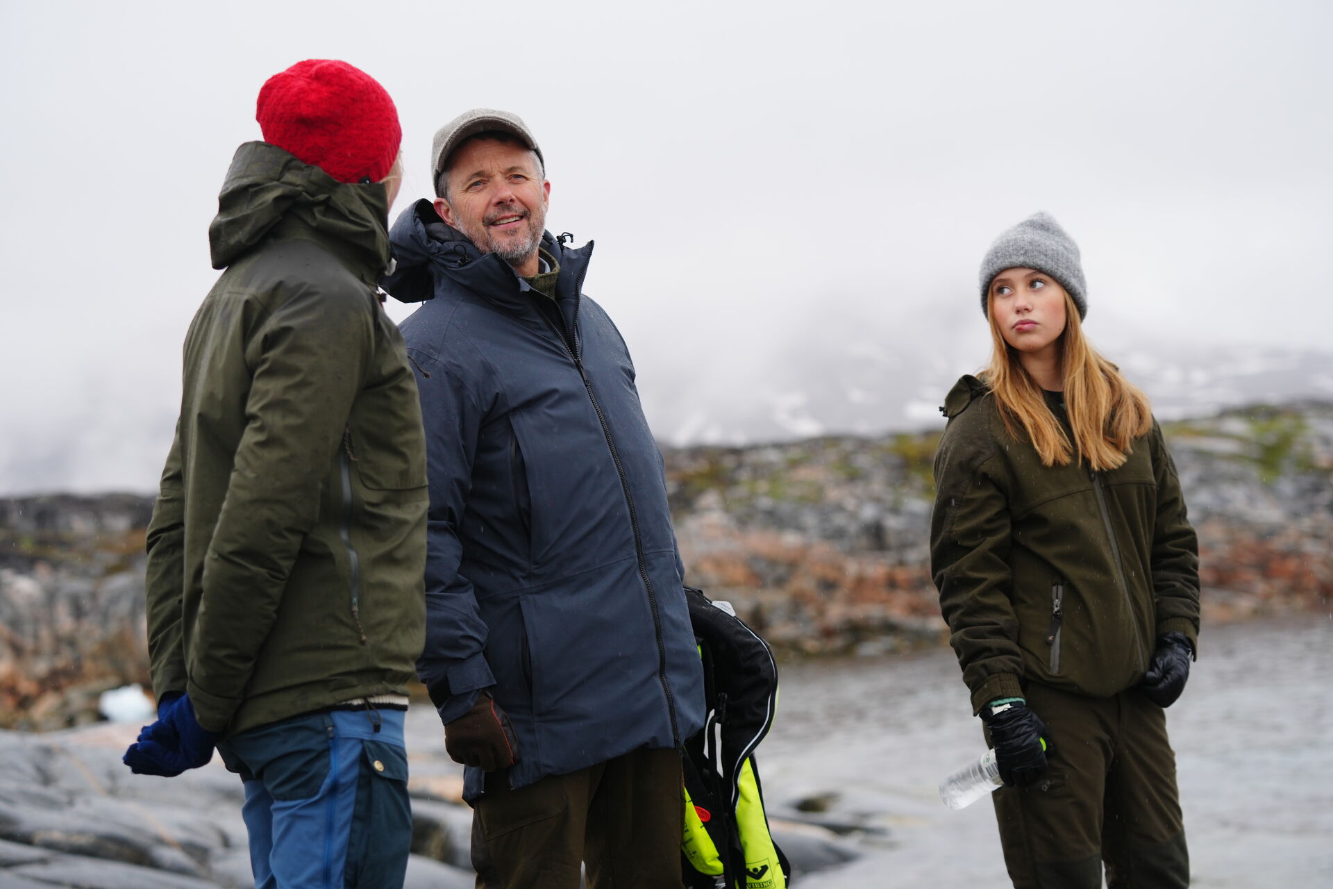Kong Frederik og dronning Mary er i disse dage i Grønland - og med sig har parret deres tvillinger, Vincent og Josephine.