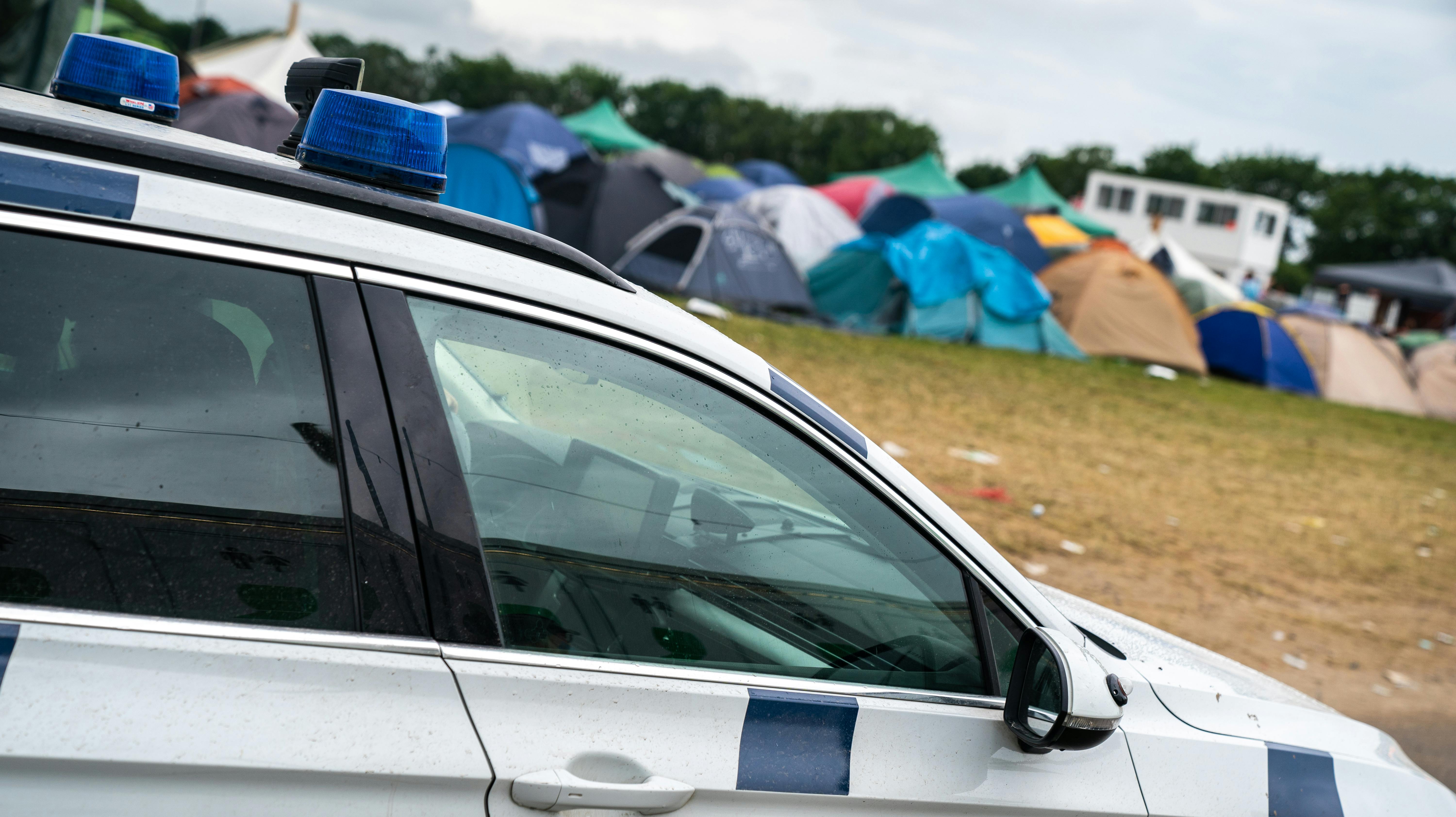 Politiet er til stede 24 timer i døgnet på Roskilde Festival.