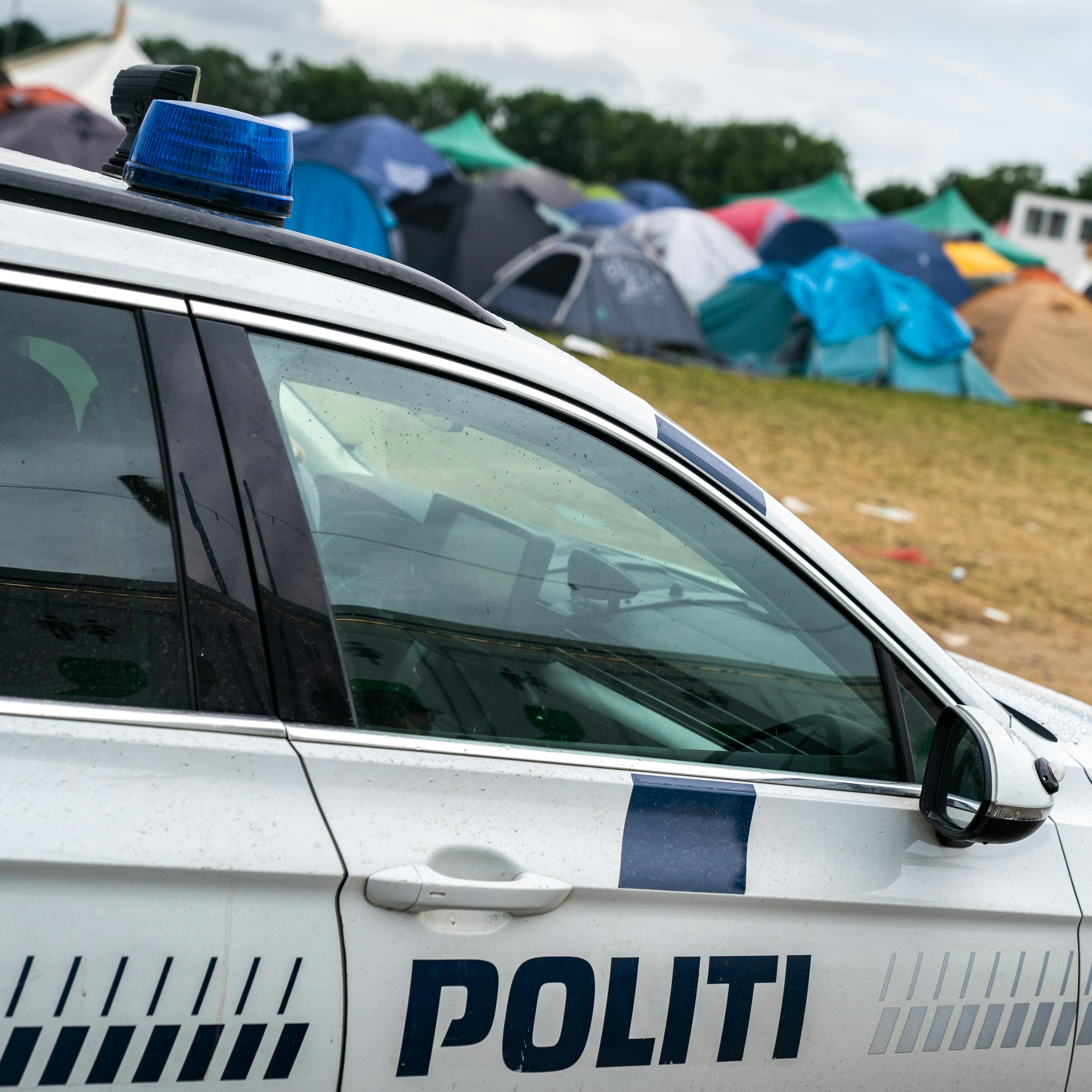 Politiet er til stede 24 timer i døgnet på Roskilde Festival.