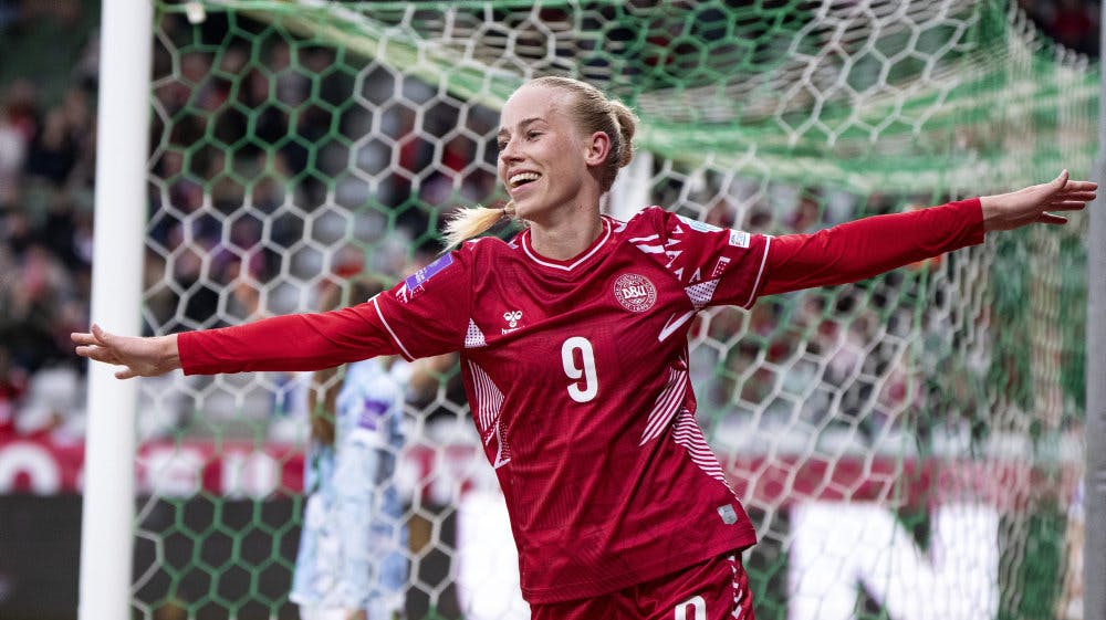 Amalie Vangsgaard har været flyvende på landsholdet det seneste år.
