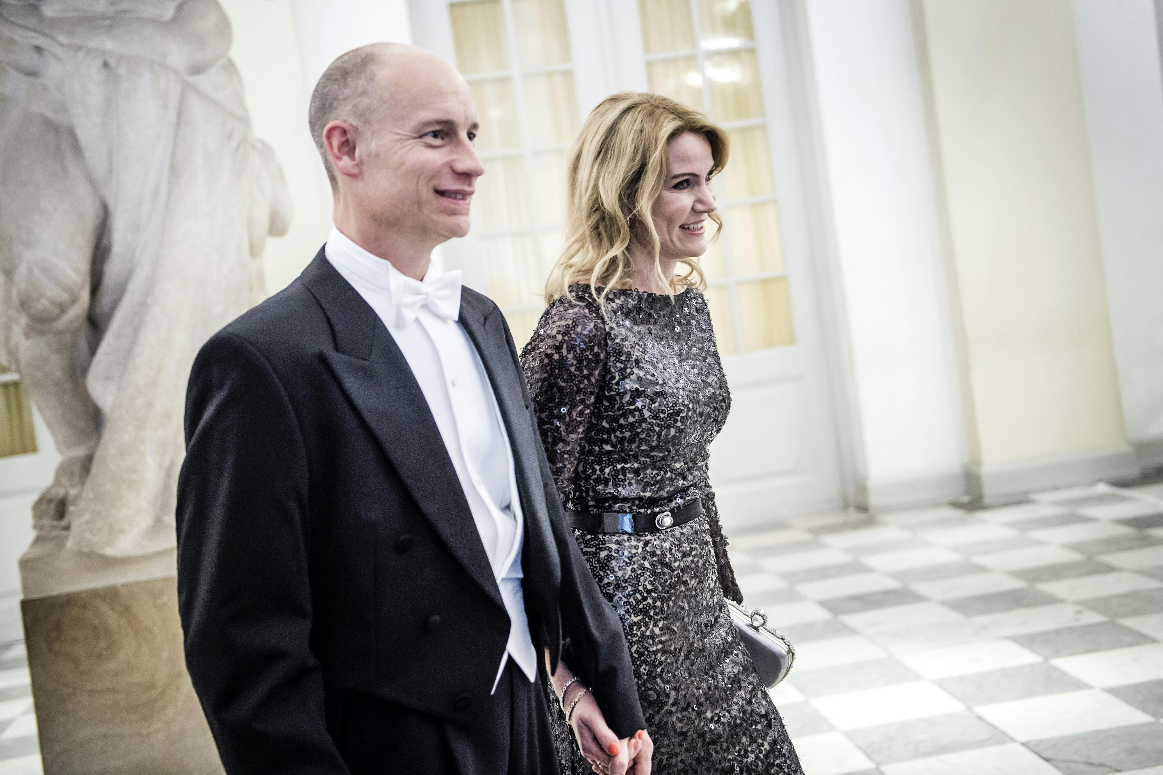 Gallataffel på Christiansborg Slot i anledning af H. K. H. Kronprinsens 50-års fødselsdag den 26. maj 2018. Stephen Kinnock og Helle Thorning-Schmidt.