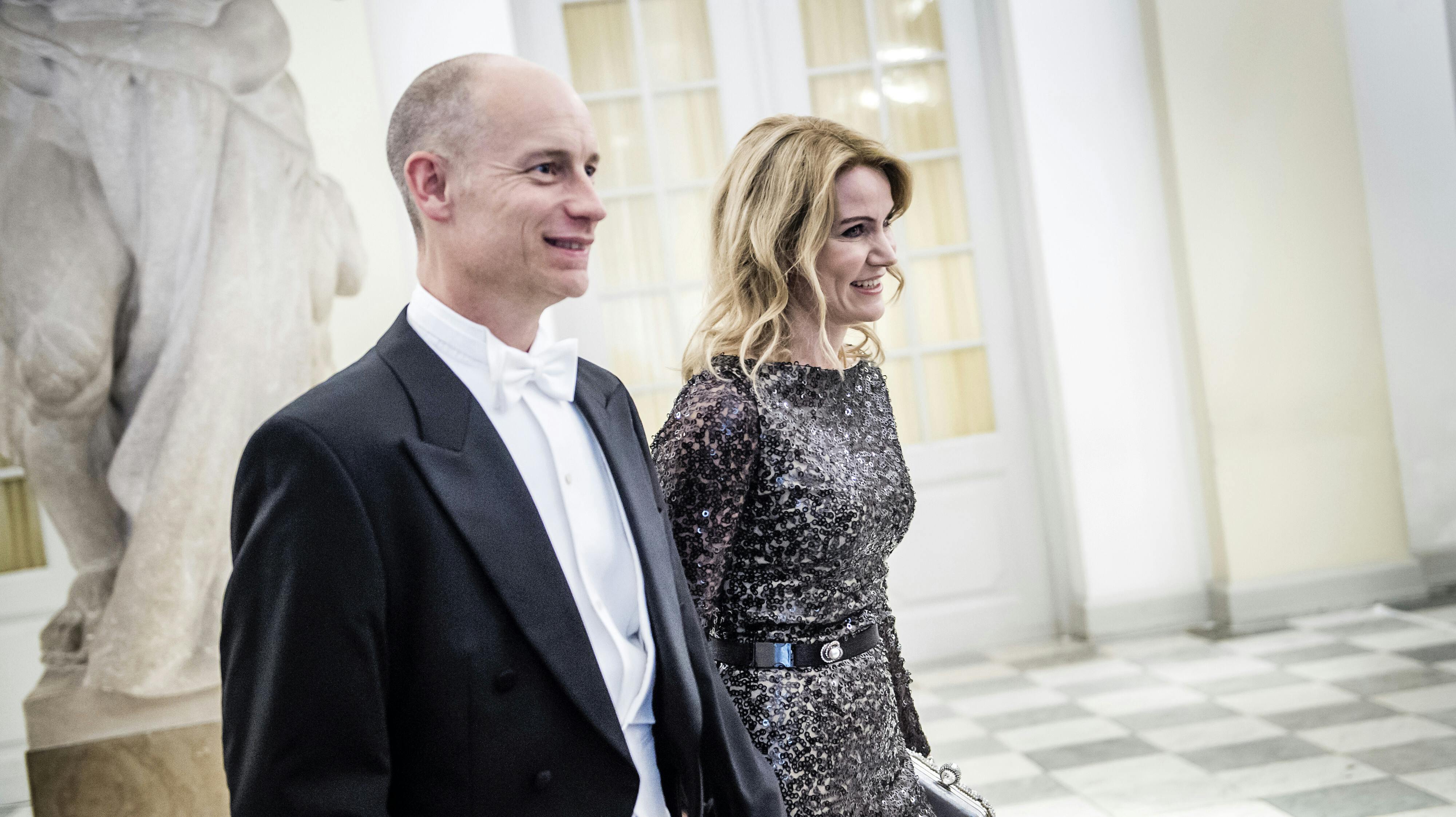 Gallataffel på Christiansborg Slot i anledning af H. K. H. Kronprinsens 50-års fødselsdag den 26. maj 2018. Stephen Kinnock og Helle Thorning-Schmidt.