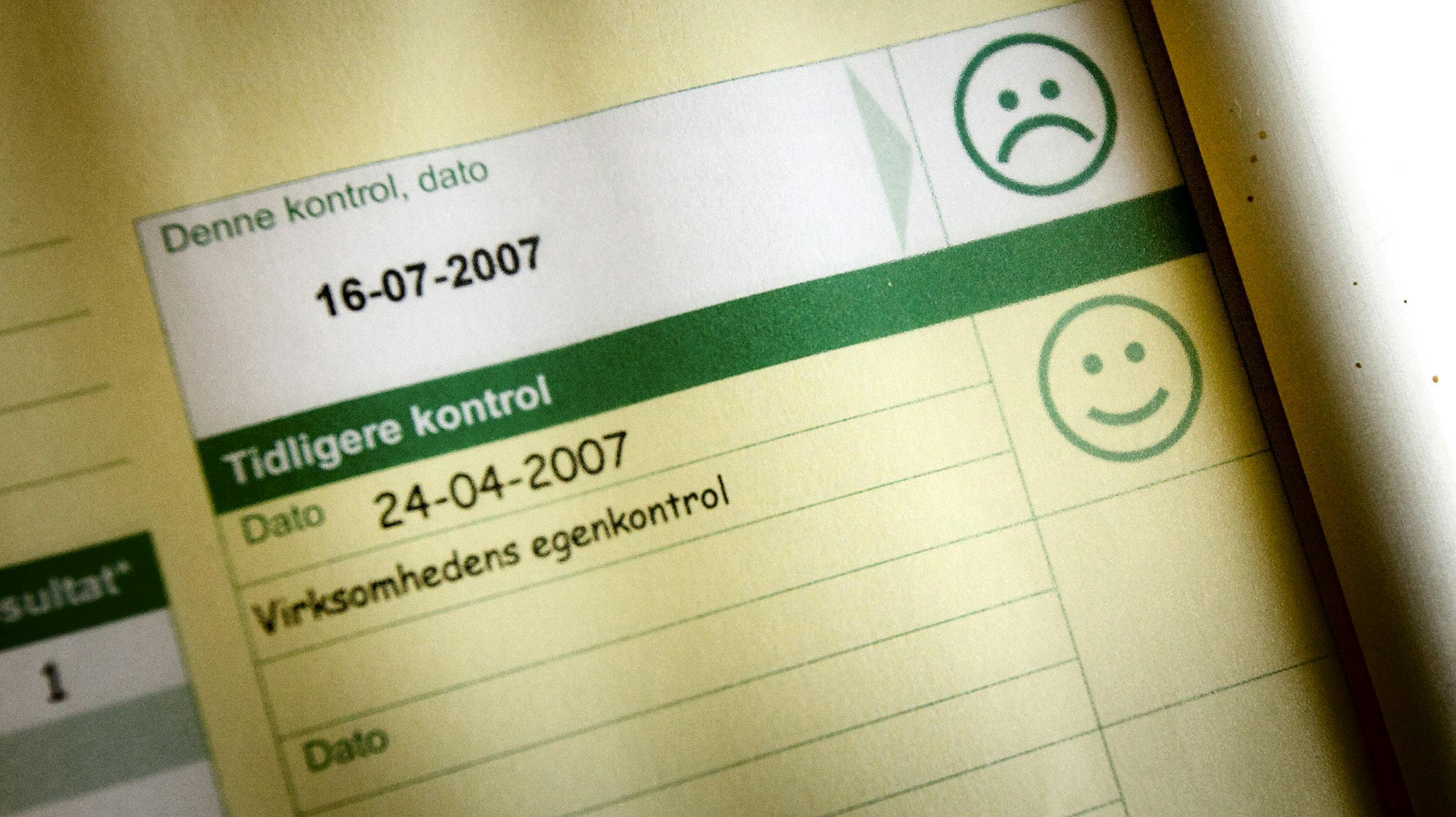 En restaurant har fået en sur Smiley og en bøde på 10.000 kr. for papirrod.