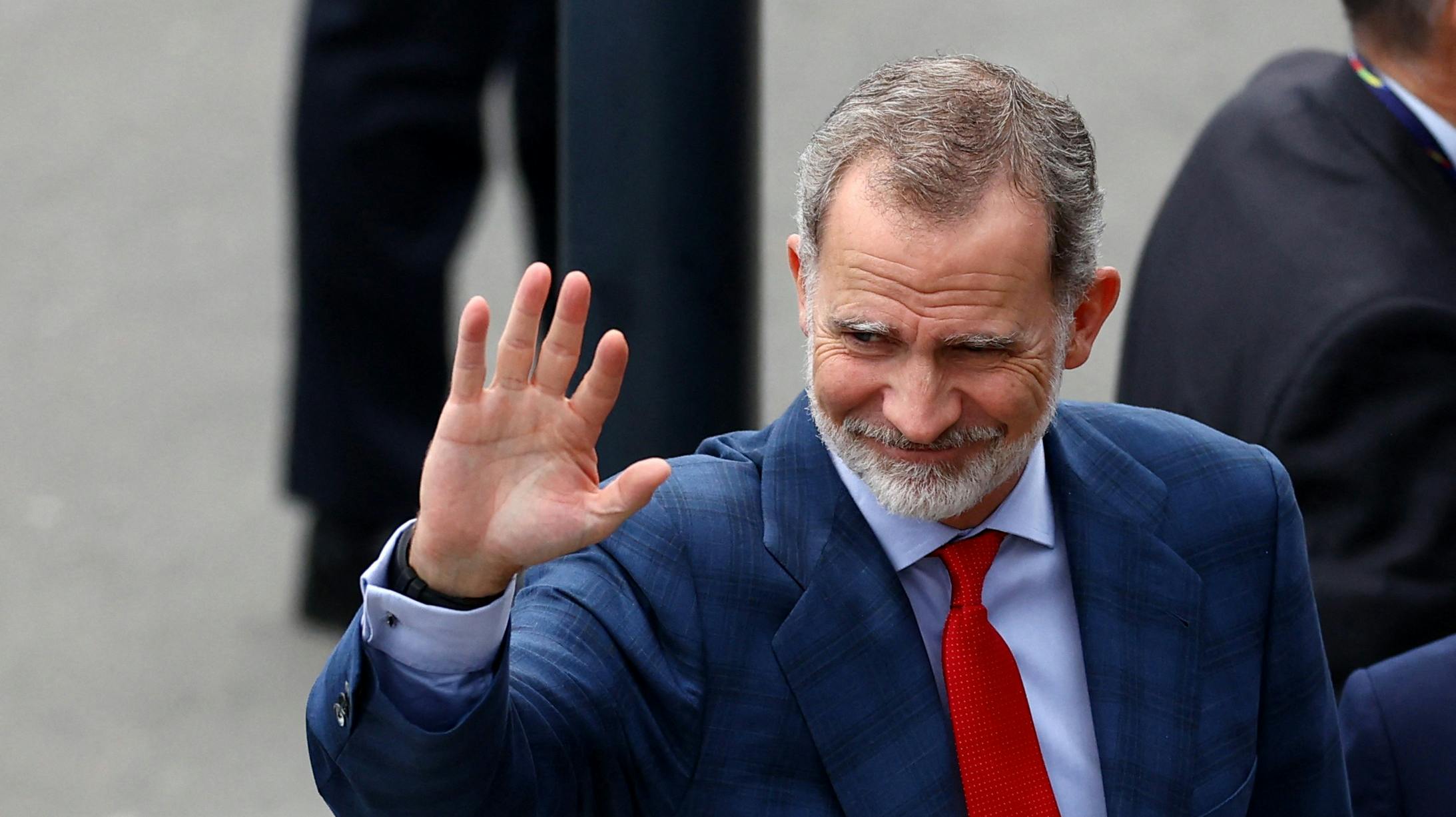 Soccer Football – Euro 2024 – Group B – Spain v Italy – Arena Aufschalke, Gelsenkirchen, Germany – June 20, 2024 King Felipe VI of Spain arrives at the stadium before the match REUTERS/Kacper Pempel