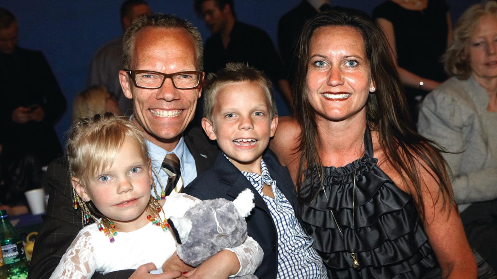 At familien tog ind og støttede Jens Werner i "Vild med dans" var en mangeårig tradition. Her er de eksempelvis tilbage i 2012.