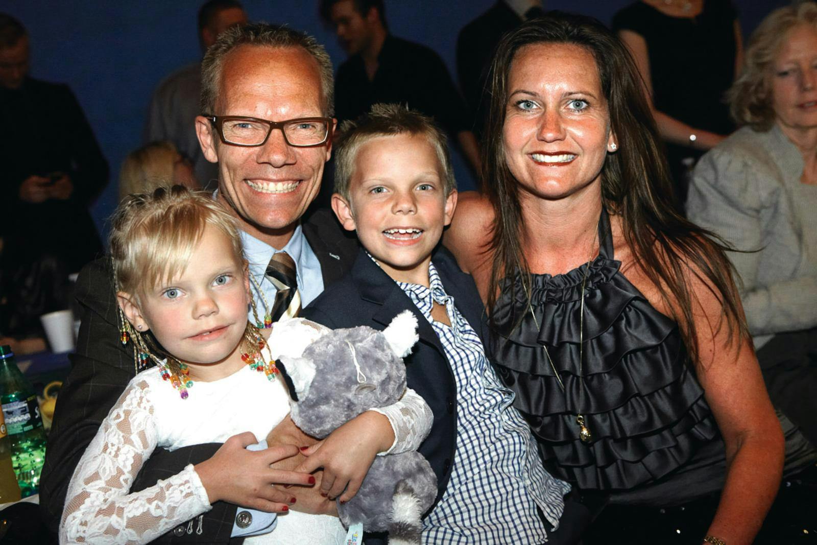 At familien tog ind og støttede Jens Werner i "Vild med dans" var en mangeårig tradition. Her er de eksempelvis tilbage i 2012.