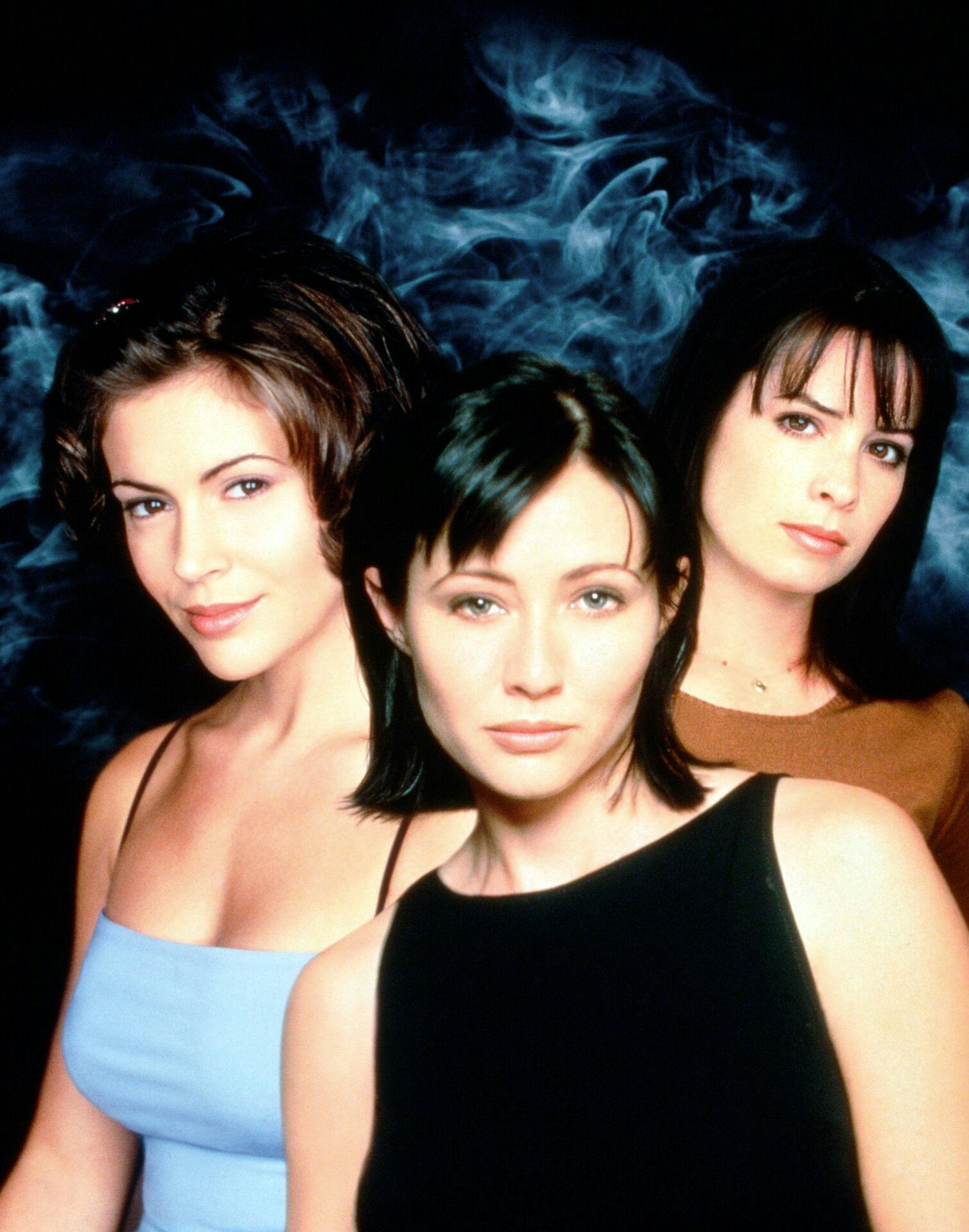 Fra venstre: Alyssa Milano, Shannen Doherty, Holly Marie Combs.