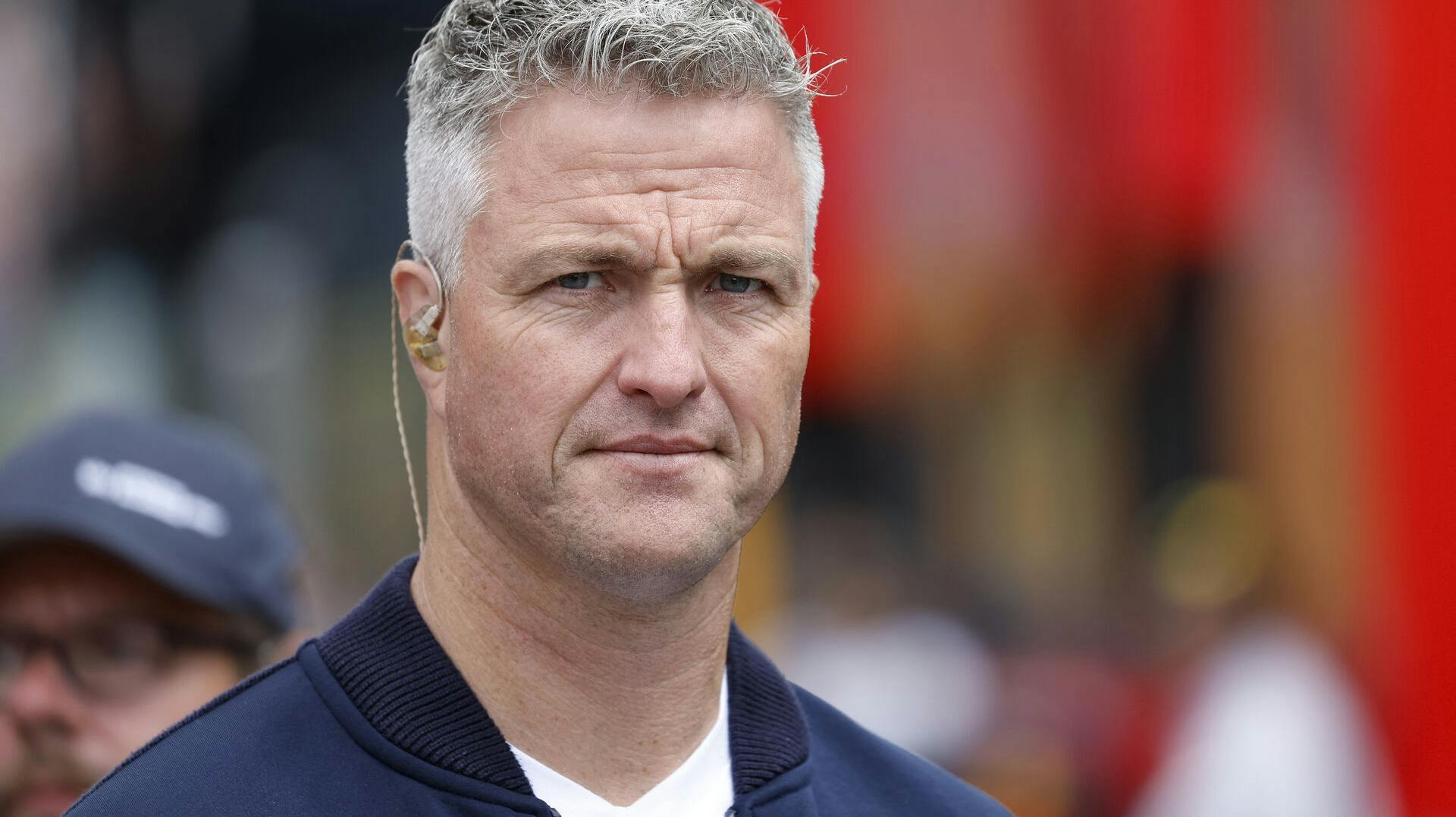 Former Formula One driver Germany's Ralf Schumacher is pictured during the second practice session at the Red Bull Ring race track in Spielberg, Austria, on July 9, 2022, ahead of the Formula One Austrian Grand Prix.  ERWIN SCHERIAU / APA / AFP