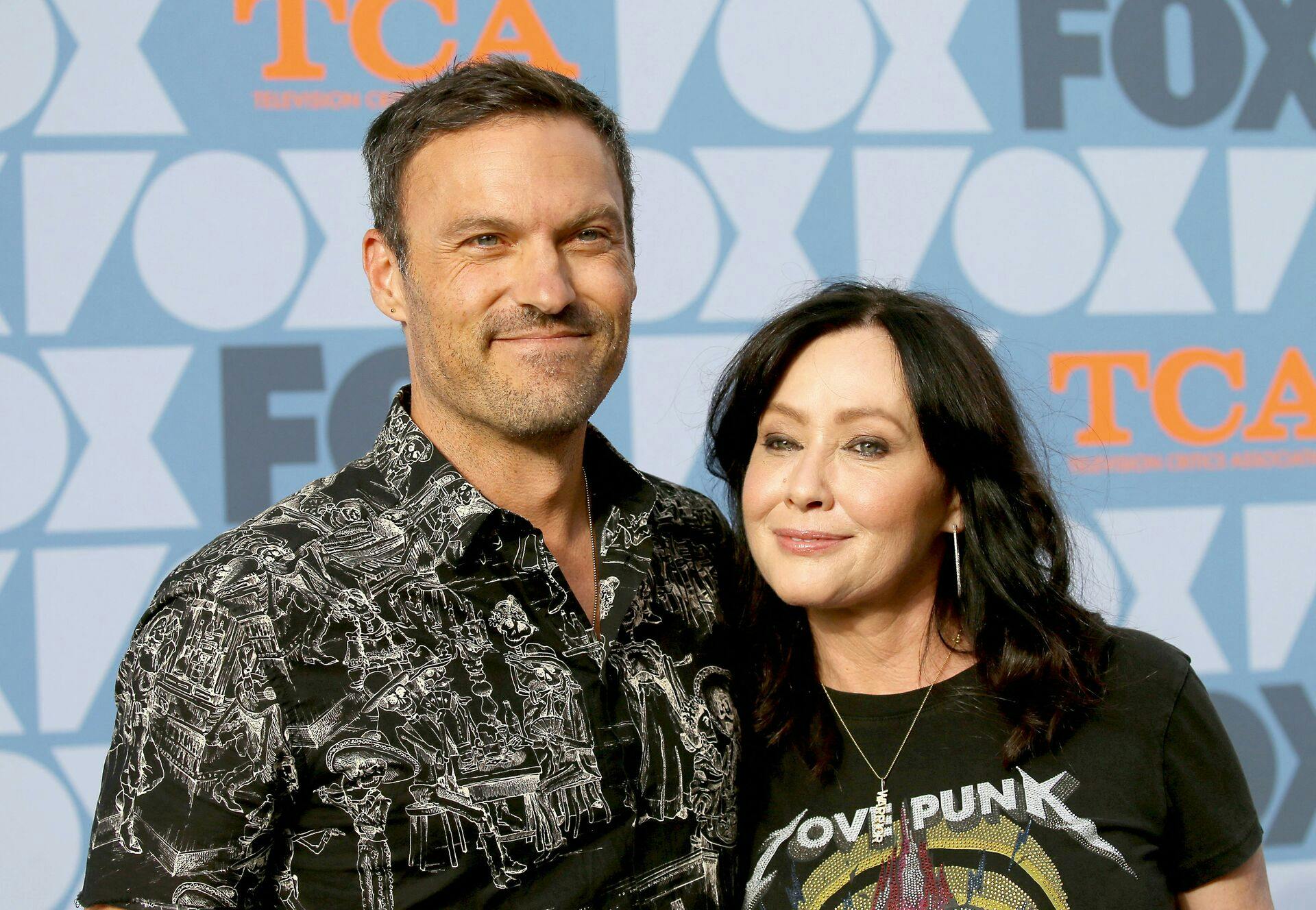 Shannen Doherty blev herhjemme kendt fra sin rolle i "Beverly Hills: 90210", hvor hun havde rollen som Brenda Walsh. Her ses hun sammen med Brian Austin Green, der spillede David Silver i kultserien.