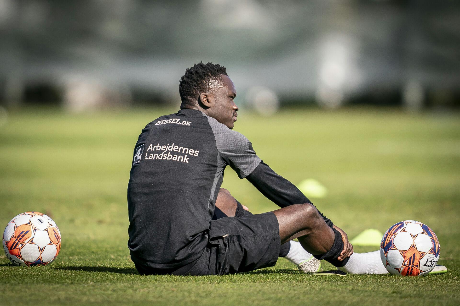 Pione Sisto i forbindelse med at superligaklubben FC Midtjylland træner ved deres hotel i Algarve i Portugal, søndag den 5. februar 2023. Klubben deltager i træningsturneringen Atlantic Cup.. (Foto: Mads Claus Rasmussen/Ritzau Scanpix)