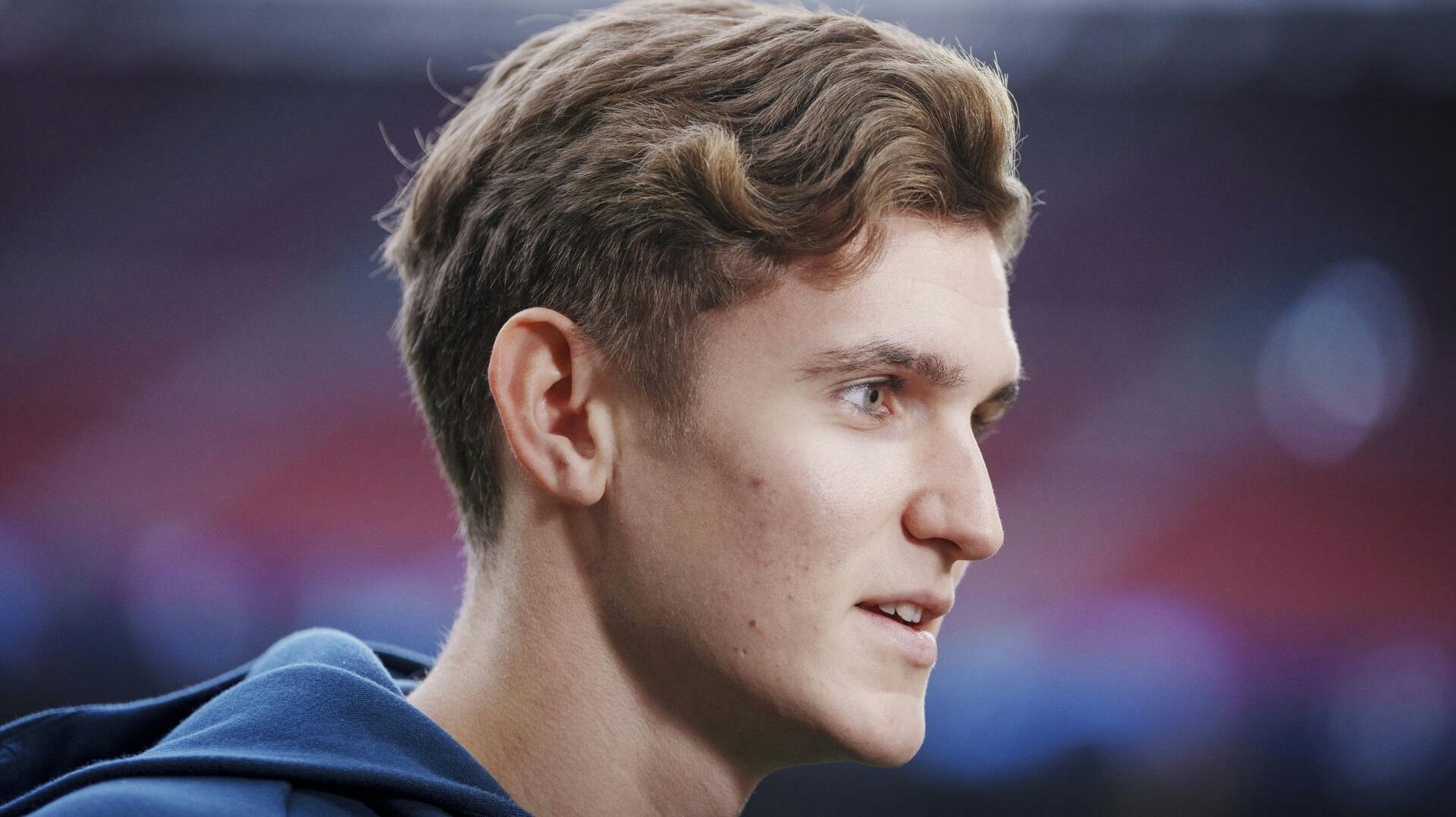 Elias Jelert under FC København mixed zone og pressemøde mandag den 11. december 2023. FC København møder tirsdag tyrkiske Galatasaray i Champions League