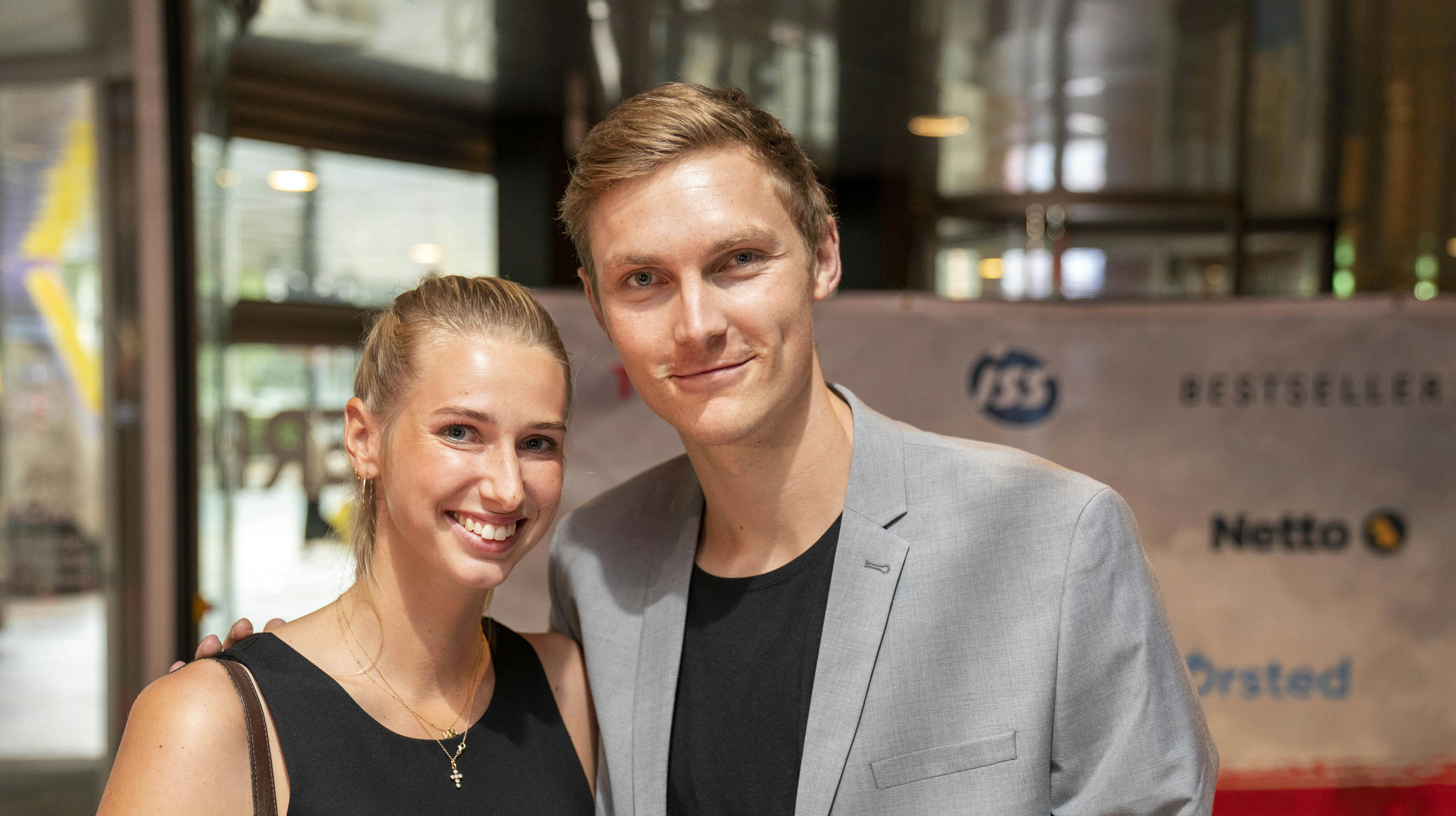 Viktor Axelsen og hustruen Natalina Koch Rohde.