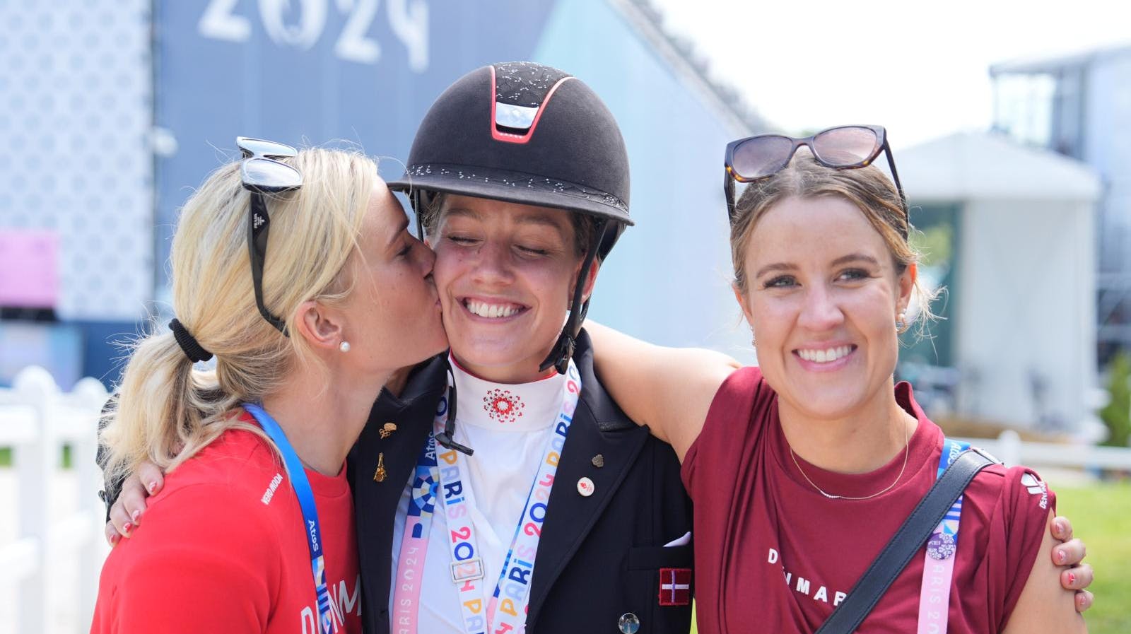 Rasmine Laudrup-Dufour støtter op om hustruen Cathrine Laudrup-Dufour ved OL