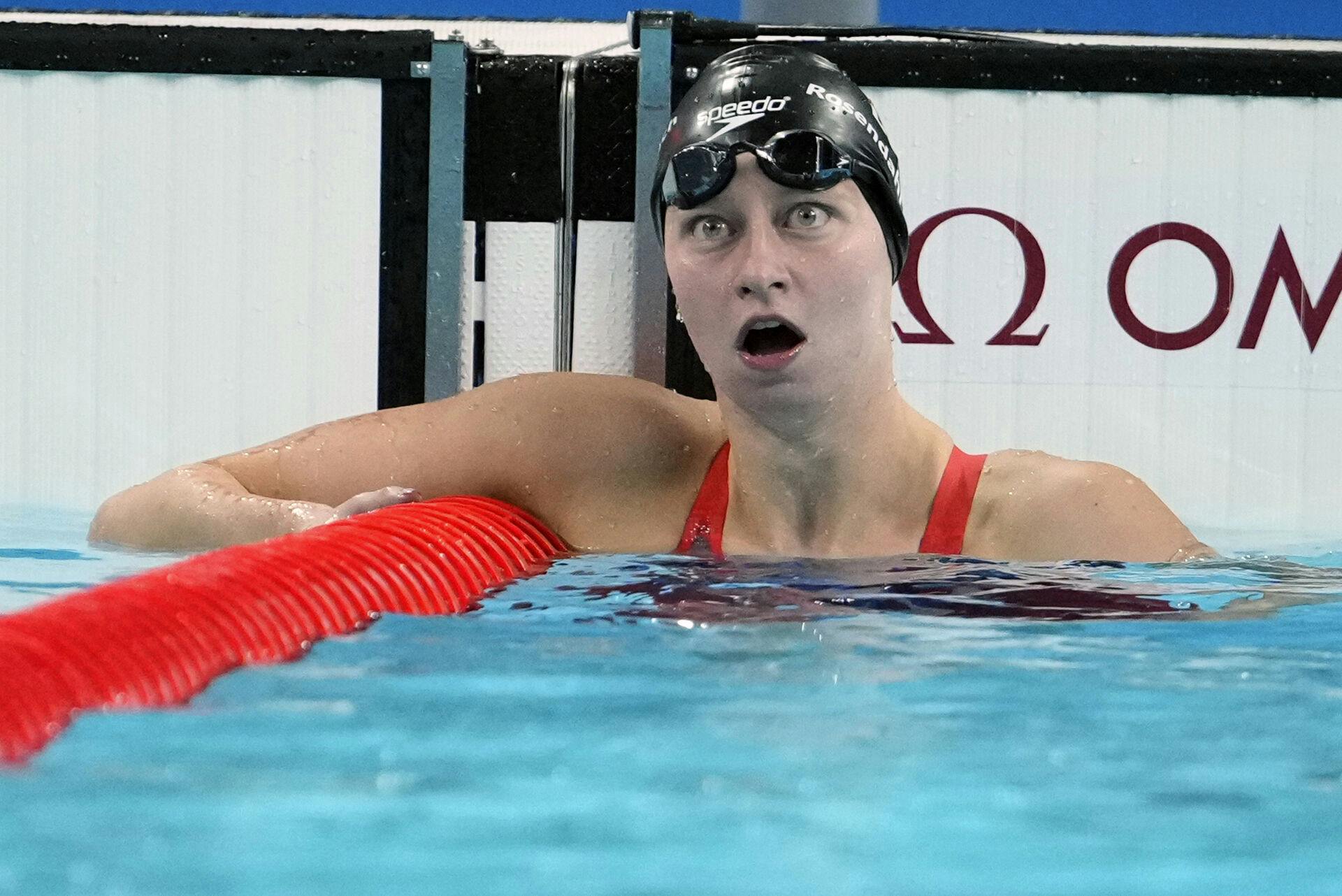 Helena Rosendahl Bach da det går op for hende, at hun har kvalificeret sig til finalen. 