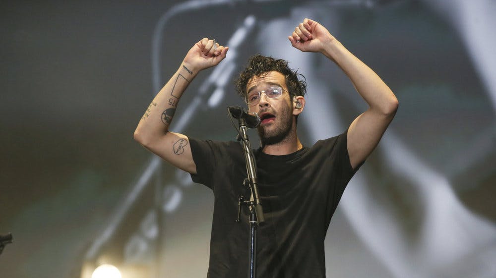 Forsanger i The 1975, Matty Healy, ses her til en koncert i Austin, Texas den 14. oktober 2023 på musikfestivalen Austin City Limits Music Festival. 