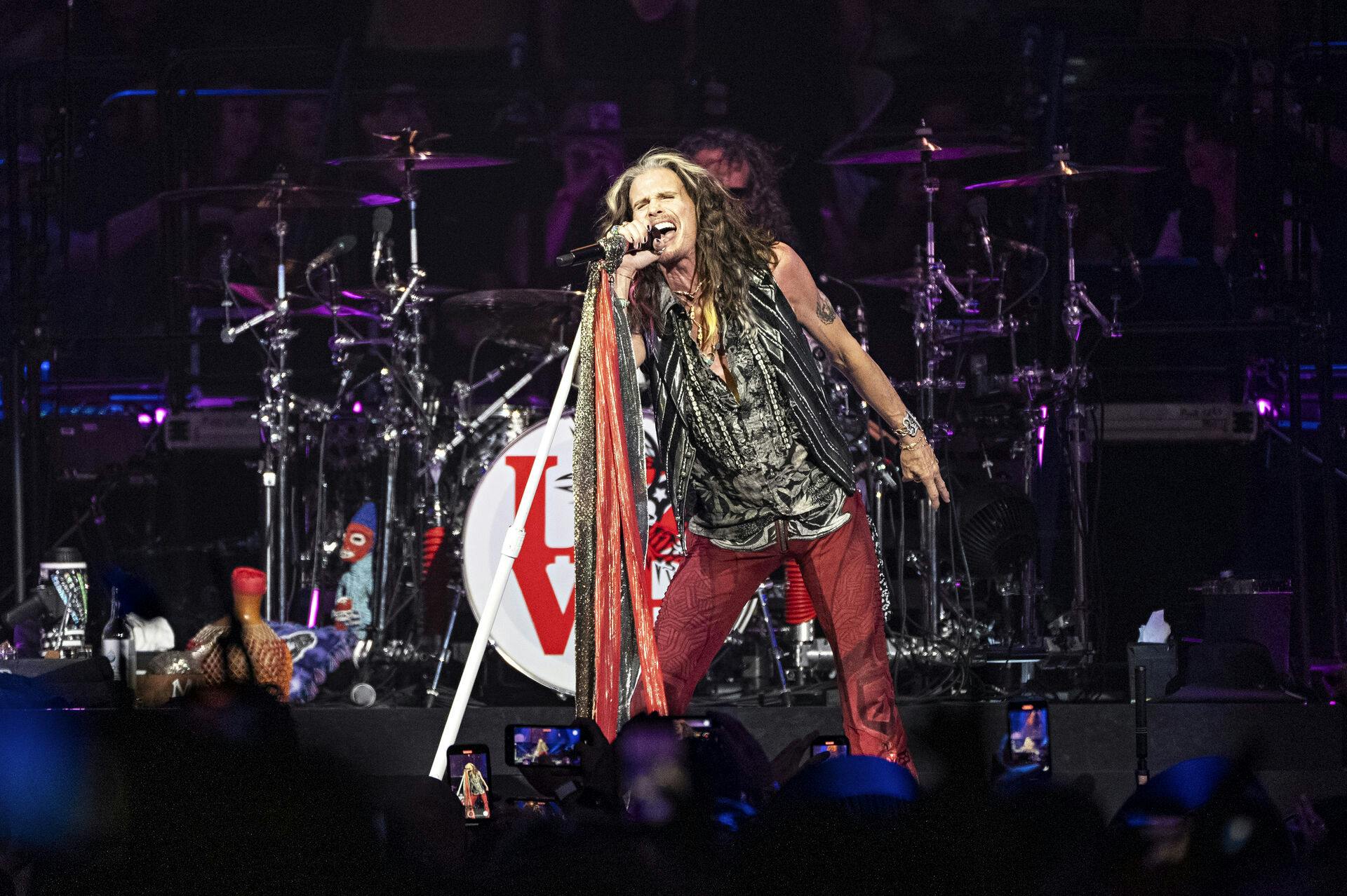 En stemmeskade tvinger Steven Tyler fra Aerosmith til at lave flere koncerter.