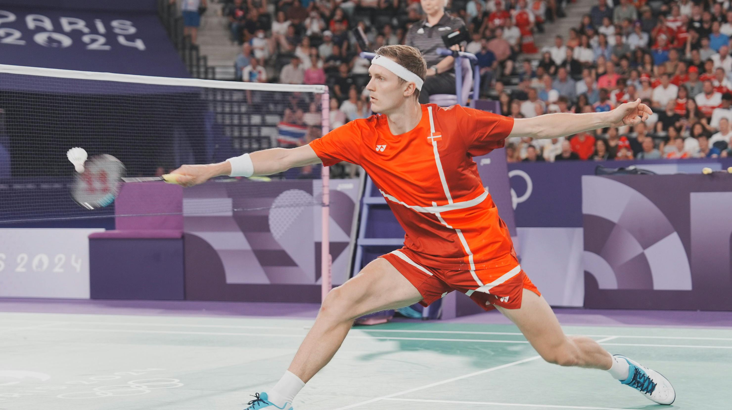 Viktor Axelsen tillod kun sin thailandske modstander at få 22 point samlet set.