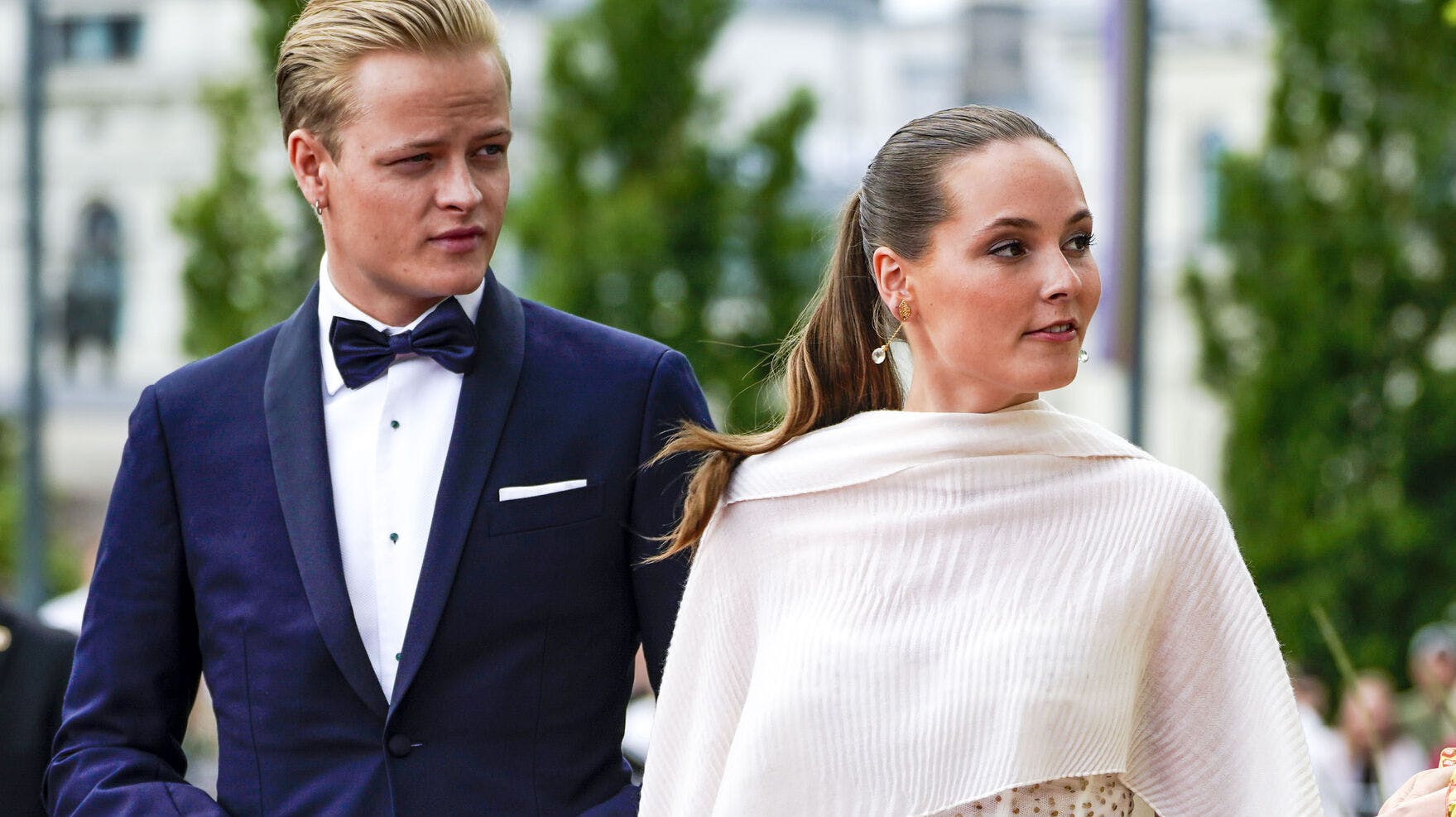 Kronprinsesse Mette-Marits søn Marius Borg Høiby blev i weekenden anholdt. Her ses han med prinsesse Ingrid Alexandra ved en tidligere lejlighed.