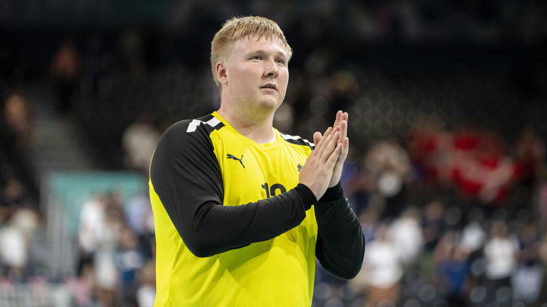 Emil Nielsen havde lige nogle frustrationer, han skulle ud med efter kampen. 