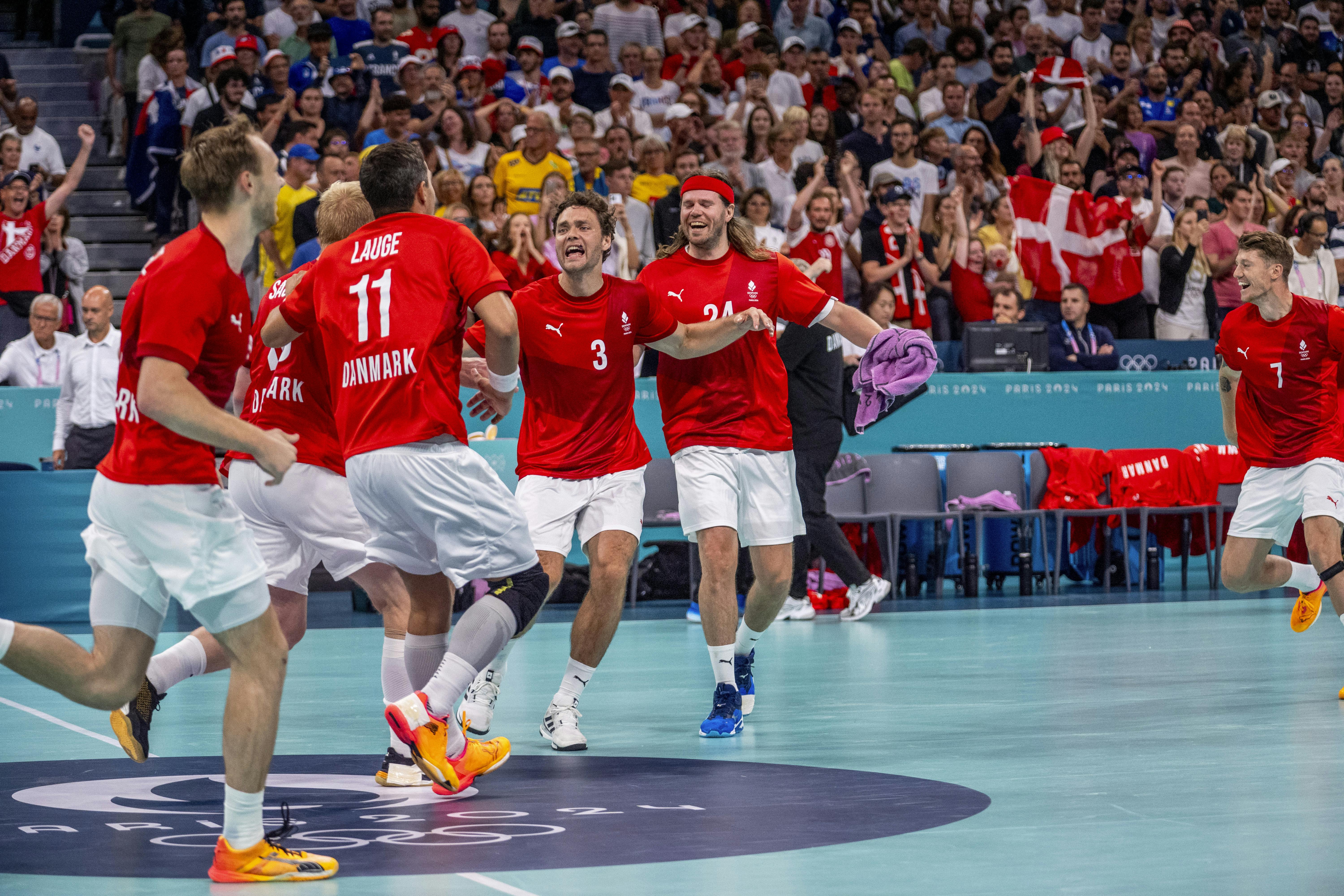 Mikkel Hansen og resten af holdet håber på at kunne juble endnu en gang efter semifinalen.&nbsp;