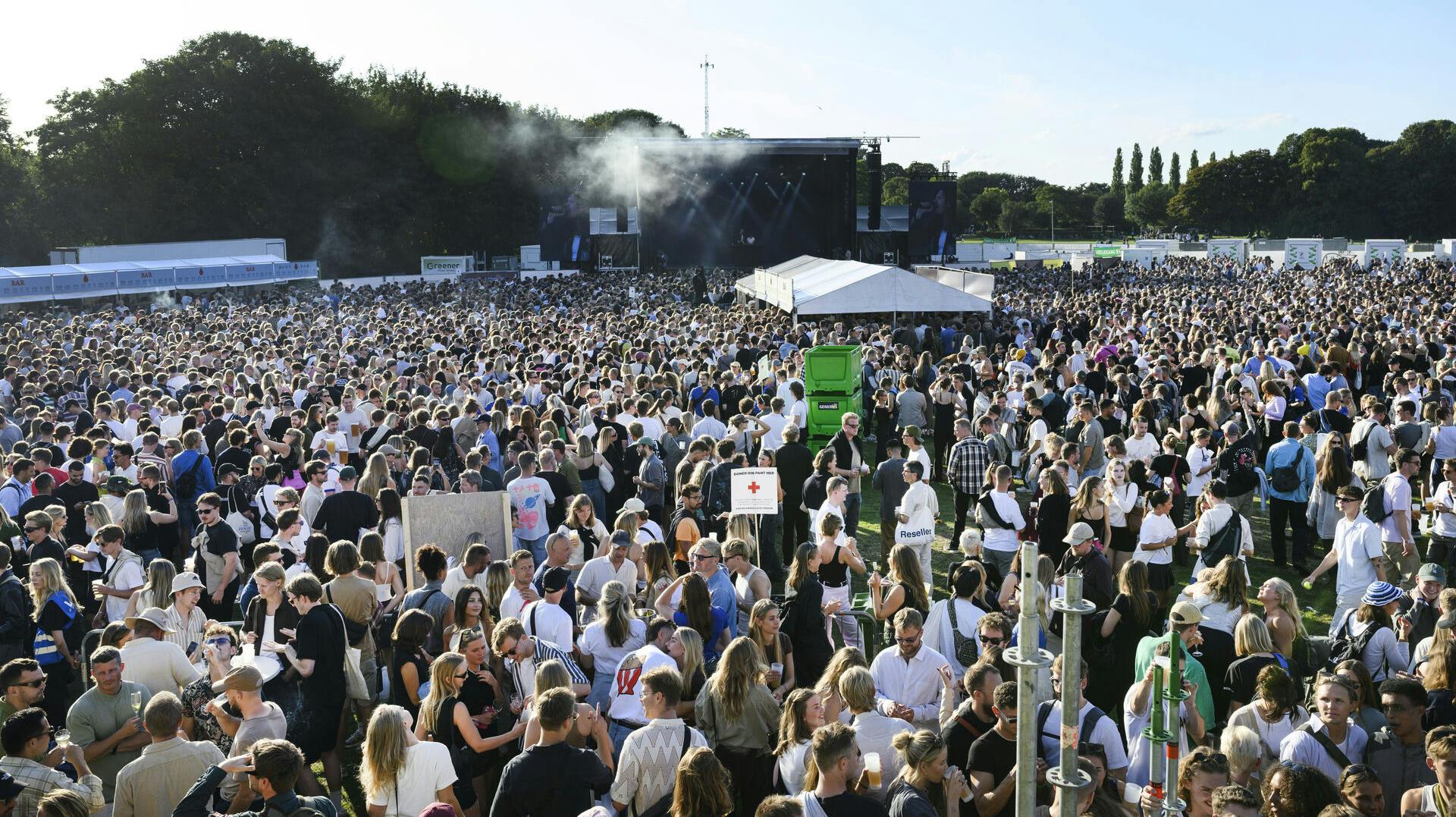 Sådan så det ud på festivalpladsen, da Syd for Solen åbnede ballet torsdag.