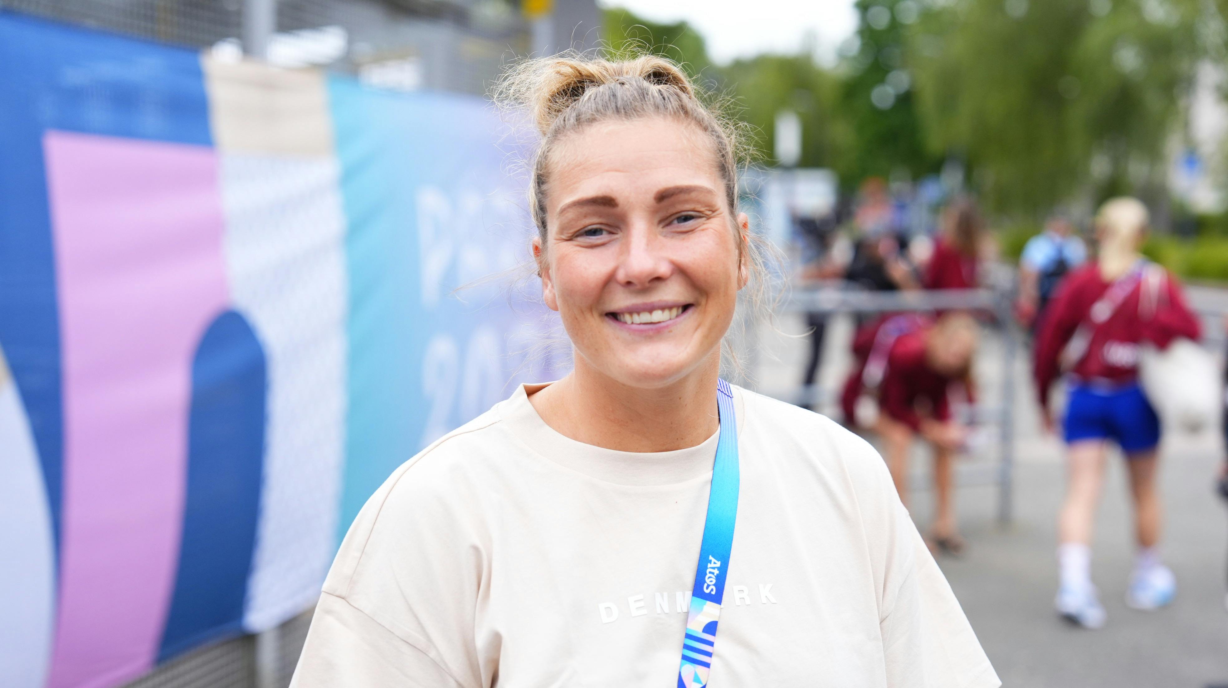 Rikke Iversen var ikke lige klar til holdkammeratens opmuntrende ord. 