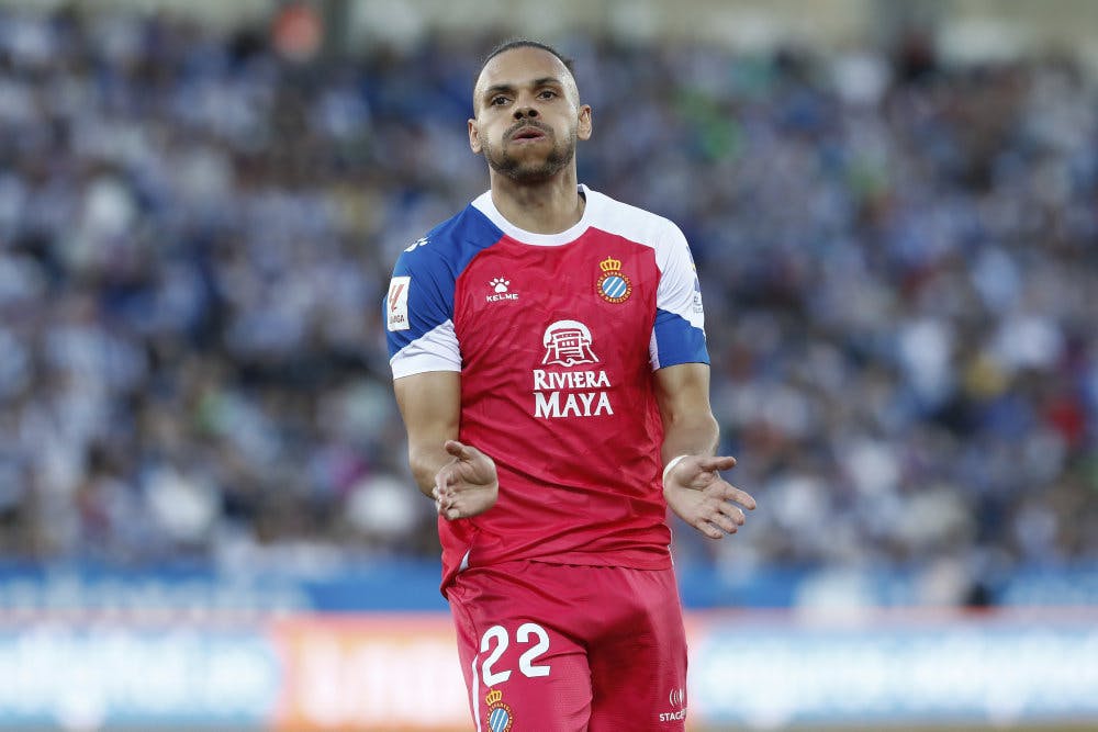 Martin Braithwaite har skiftet Espanyol og Spanien ud med brasilianske Gremio. (Arkivfoto). -