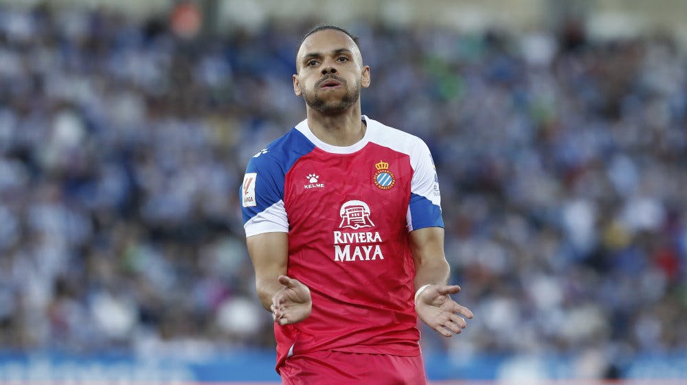 Martin Braithwaite har skiftet Espanyol og Spanien ud med brasilianske Gremio. (Arkivfoto). -
