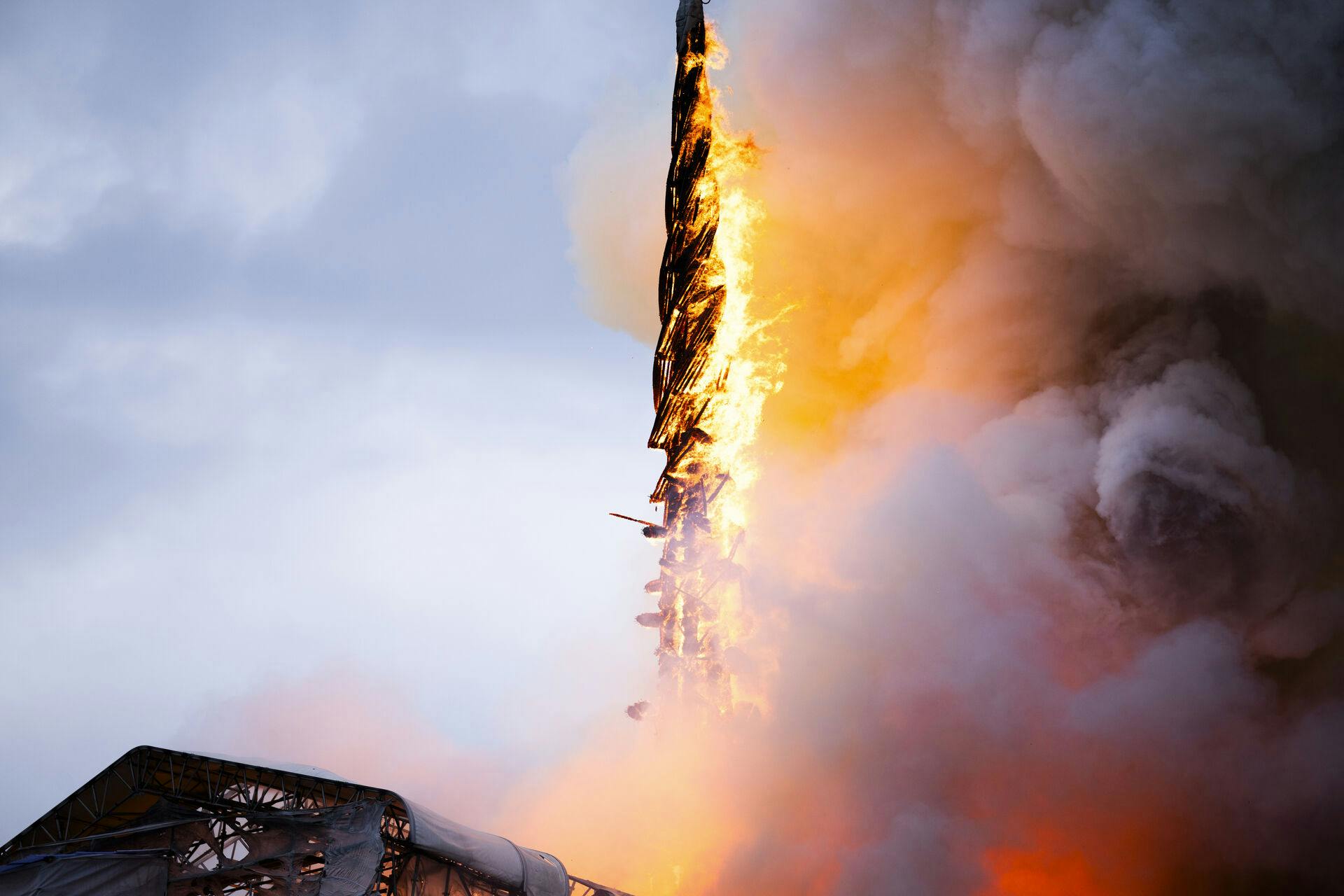 Tilbage i april brændte den historiske bygning Børsen ned.