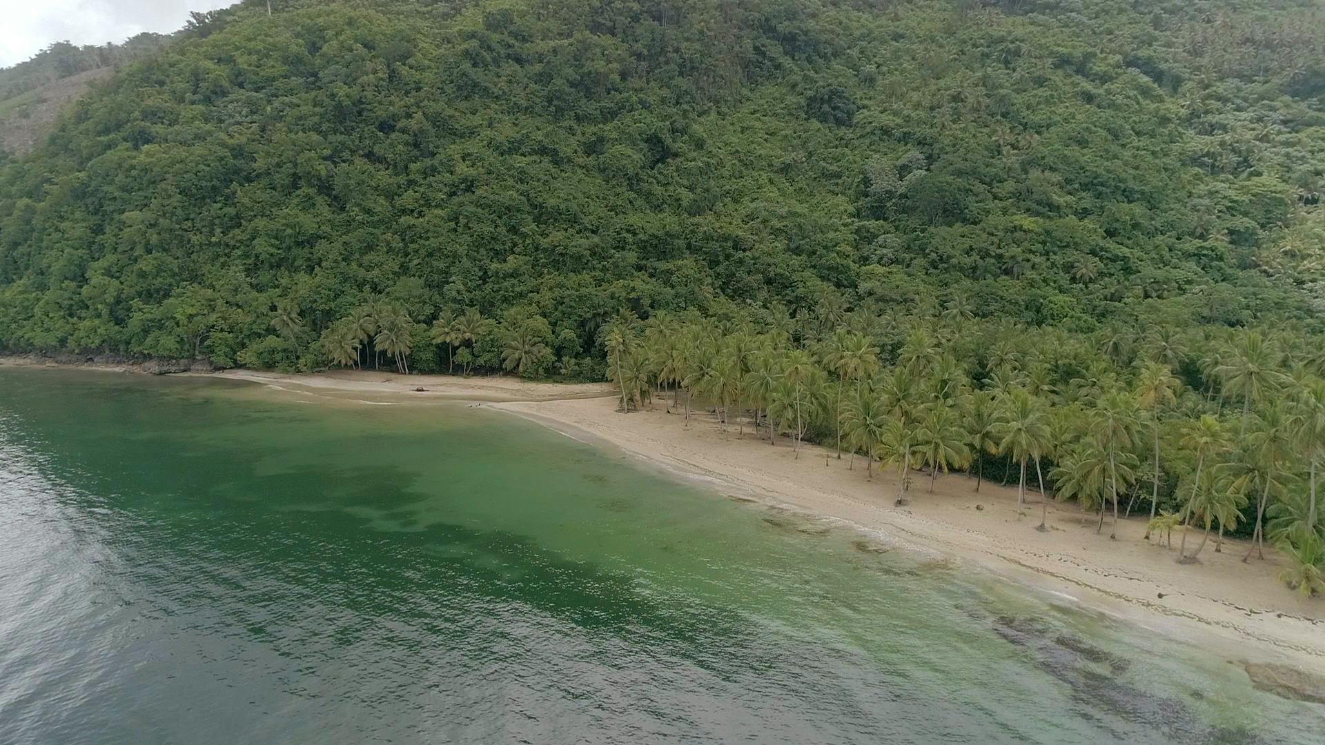 Her ses Nordstranden i "Robinson Ekspeditionen" 2021, der er optaget i Den Dominikanske republik.