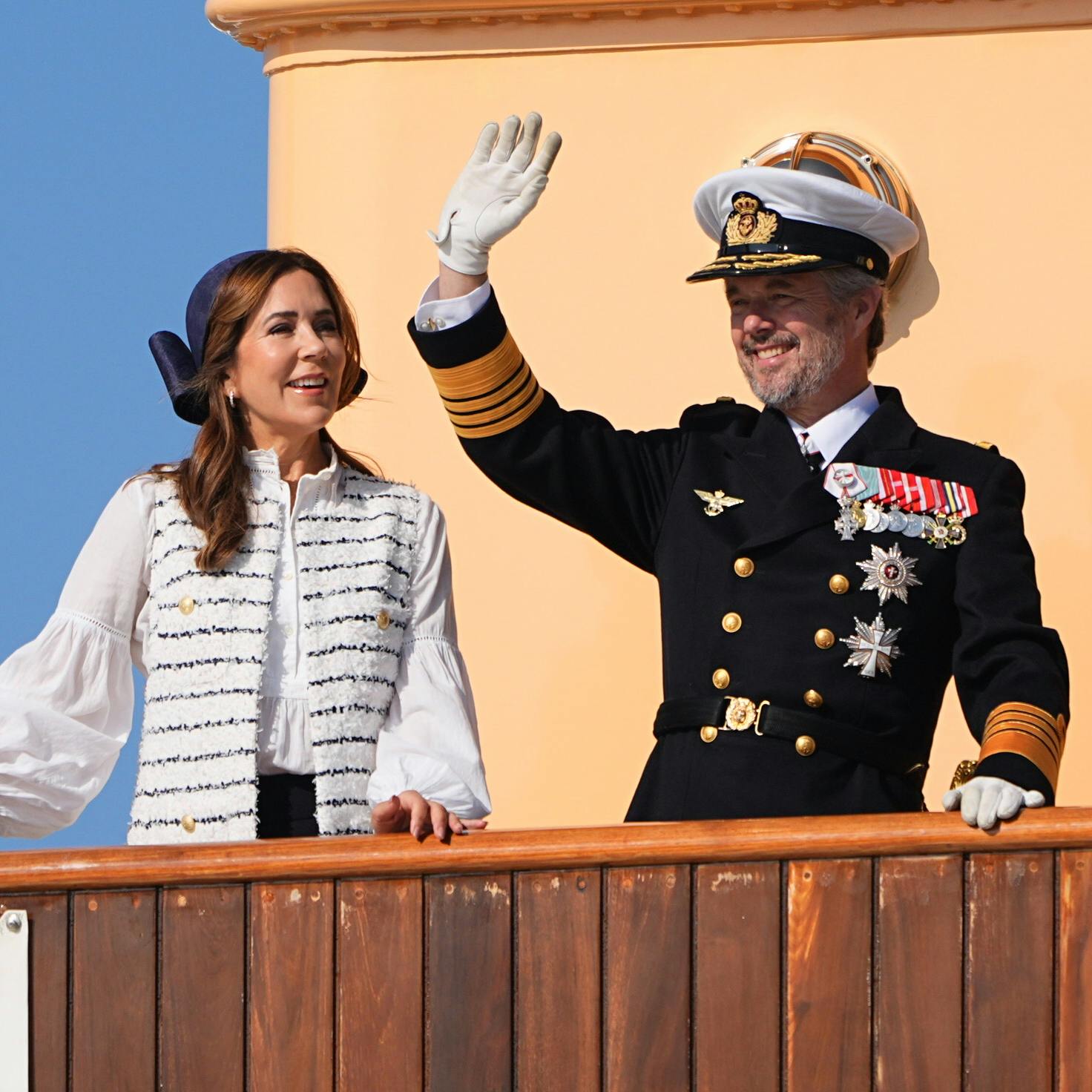 Kong Frederik og dronning Mary på Bornholm