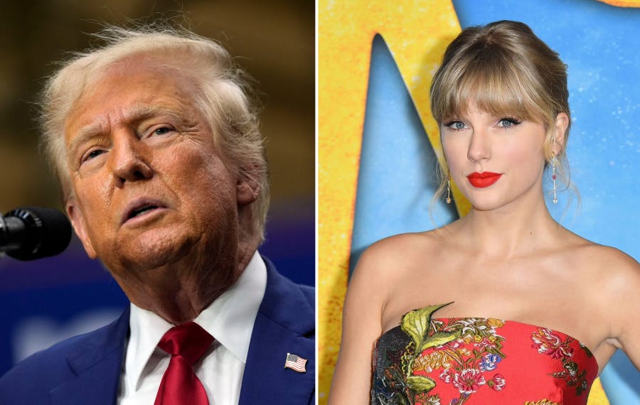 Donald Trump har ikke Taylor Swift på sin side.