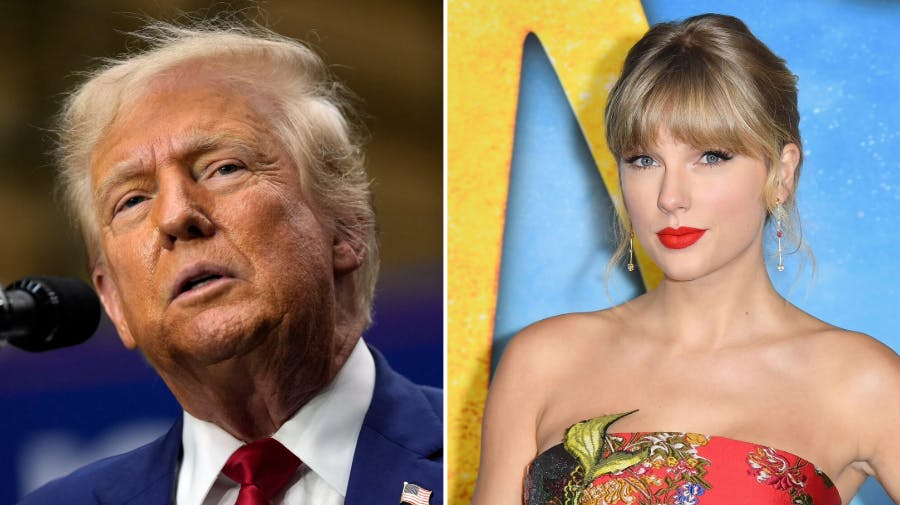 Donald Trump har ikke Taylor Swift på sin side.