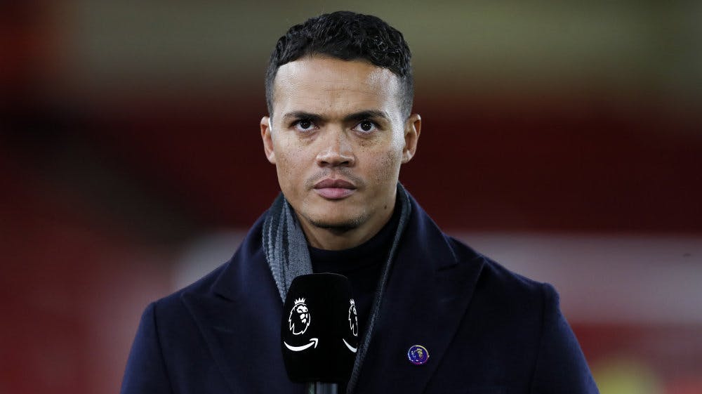 Jermaine Jenas har arbejdet som tv-vært for flere medier. Her ses han for sit arbejde for Premier League for Amazon Prime. (Arkivfoto). 