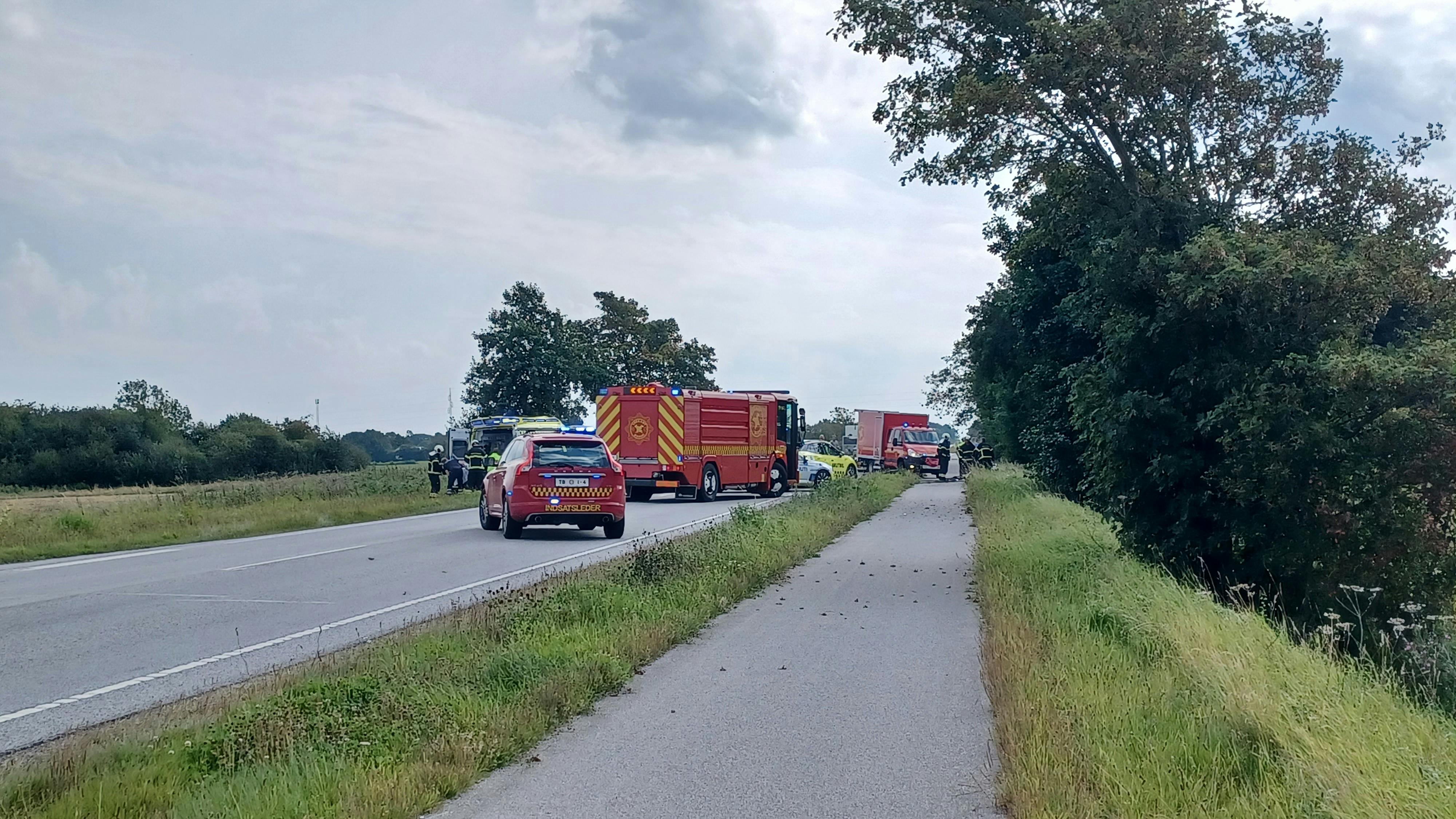 En mand har torsdag eftermiddag mistet livet på Seggelund Hovedvej ved Christiansfeld.