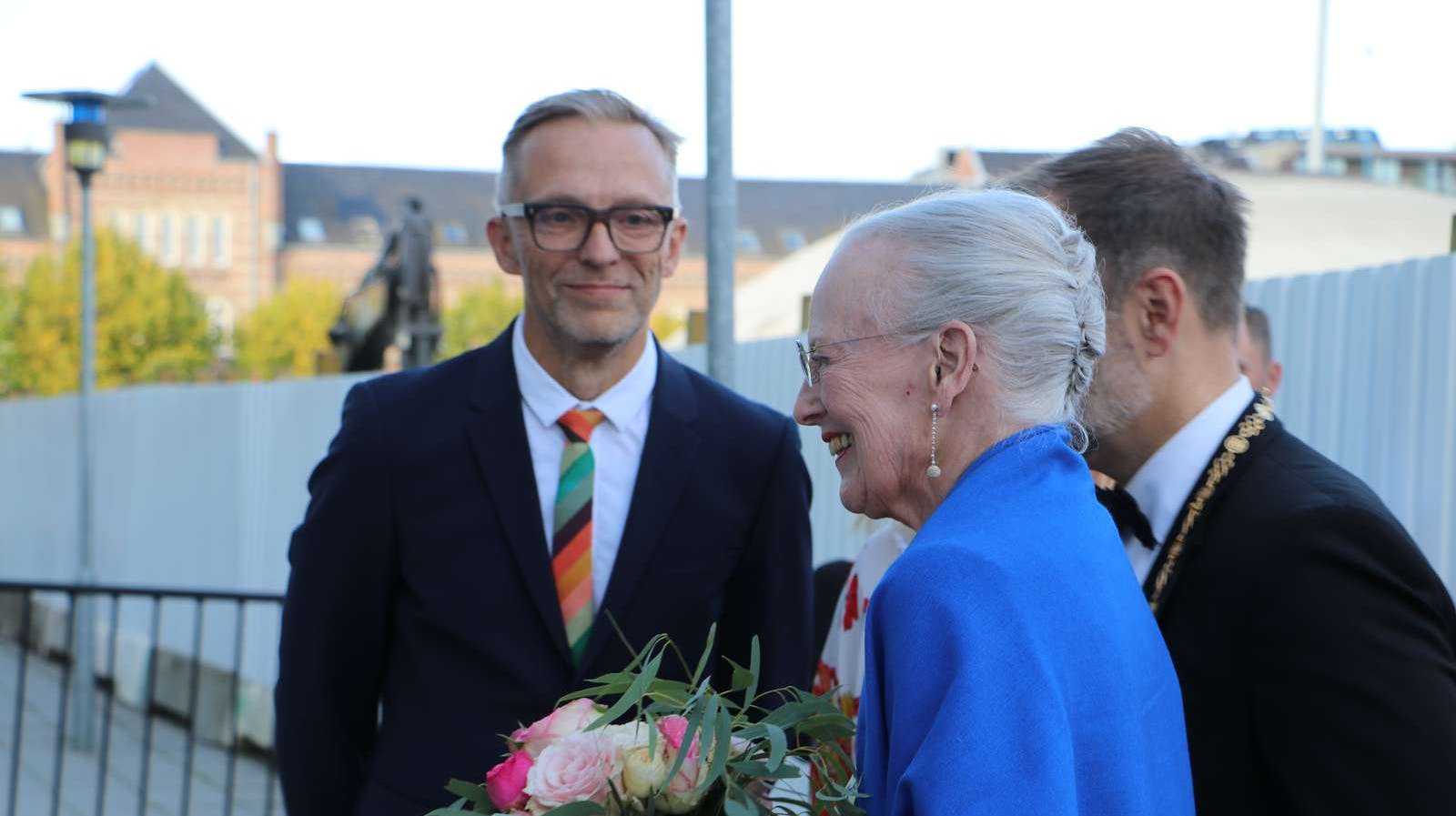 Dronning Margrethe ankom tidligere fredag til Musikhuset i Aarhus, hvor hun officielt satte gang i årets Aarhus Festuge.