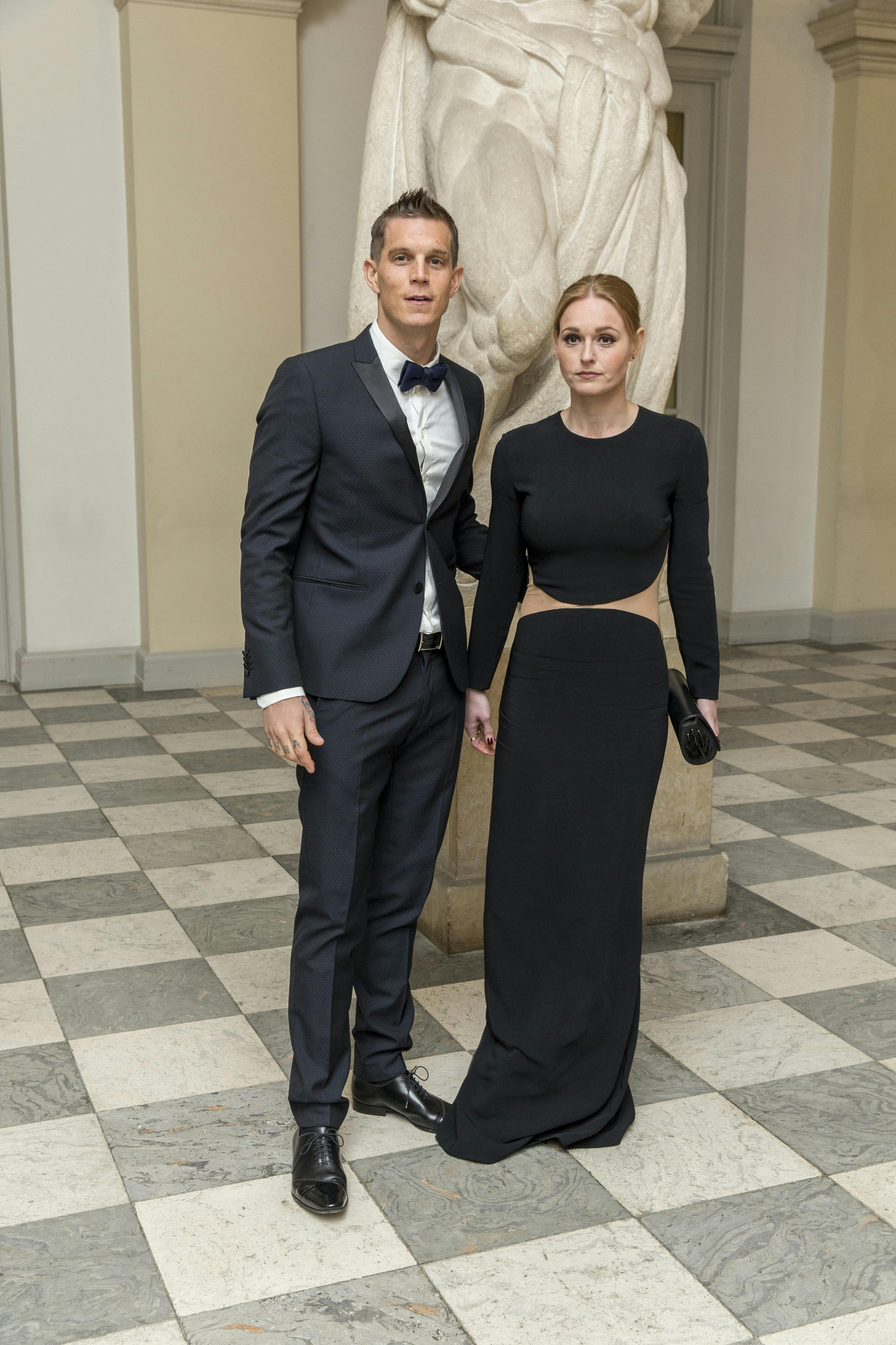 Daniel og Sofie Agger tilbage i 2018 under et aftensselskab for kunst og kultur i Drabantsalen på Christiansborg Slot.