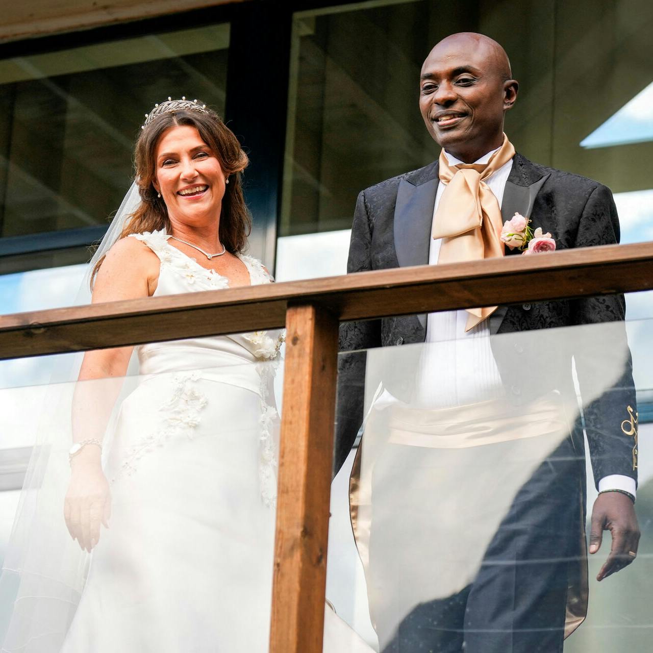 Martha Louise og Durek Verrett blev gift lørdag.