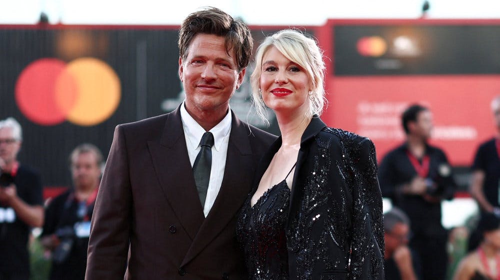 Instruktør Thomas Vinterberg med sin kone, Helene Reingaard, Neumann.