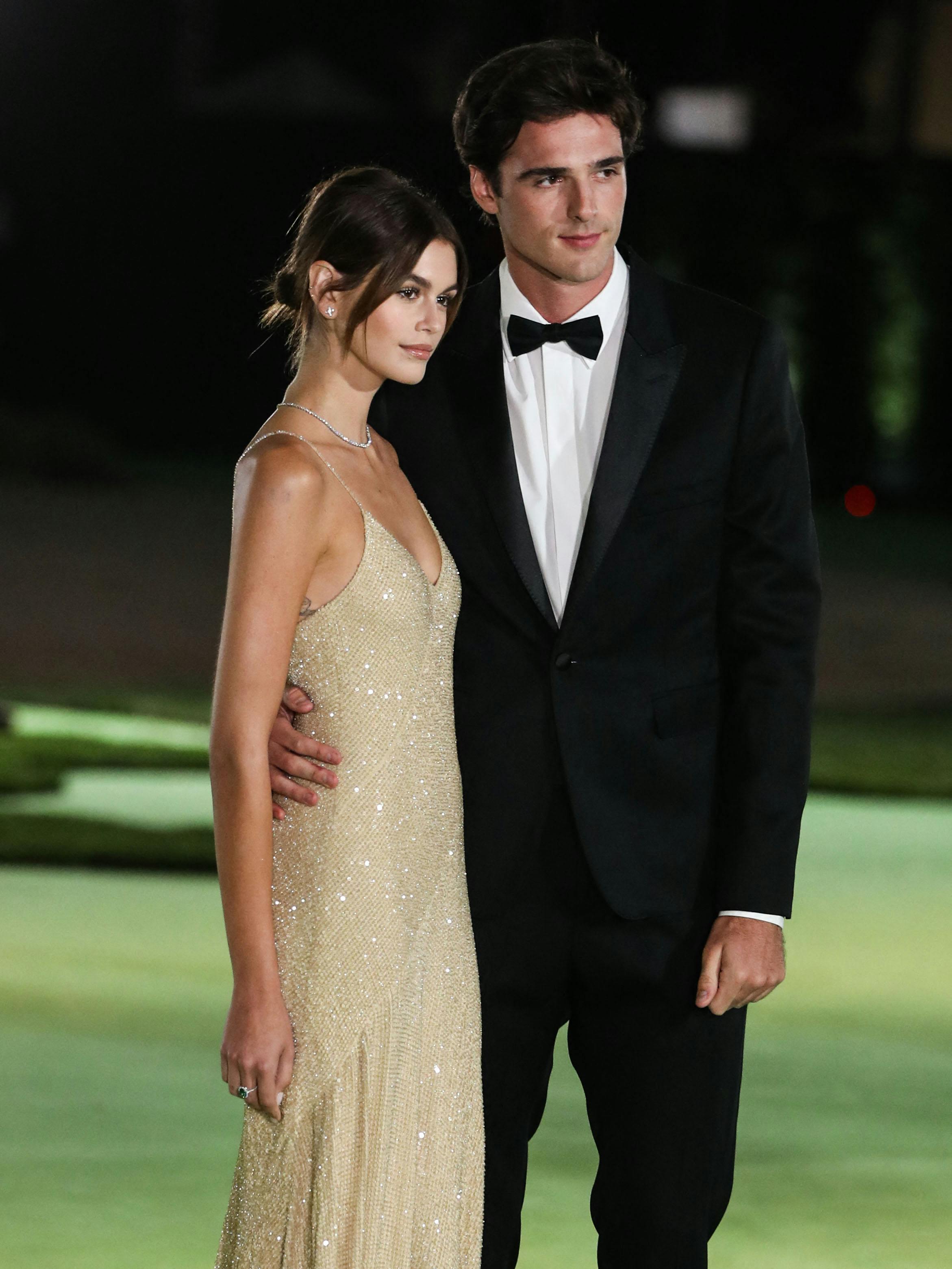 Celebrties at the Academy Museum of Motion Pictures Opening Gala. 25 Sep 2021 Pictured: Kaia Gerber, Jacob Elordi. Photo credit: Xavier Collin/Image Press Agency / MEGA TheMegaAgency.com +1 888 505 6342 (Mega Agency TagID: MEGA790741_099.jpg) [Photo via Mega Agency]