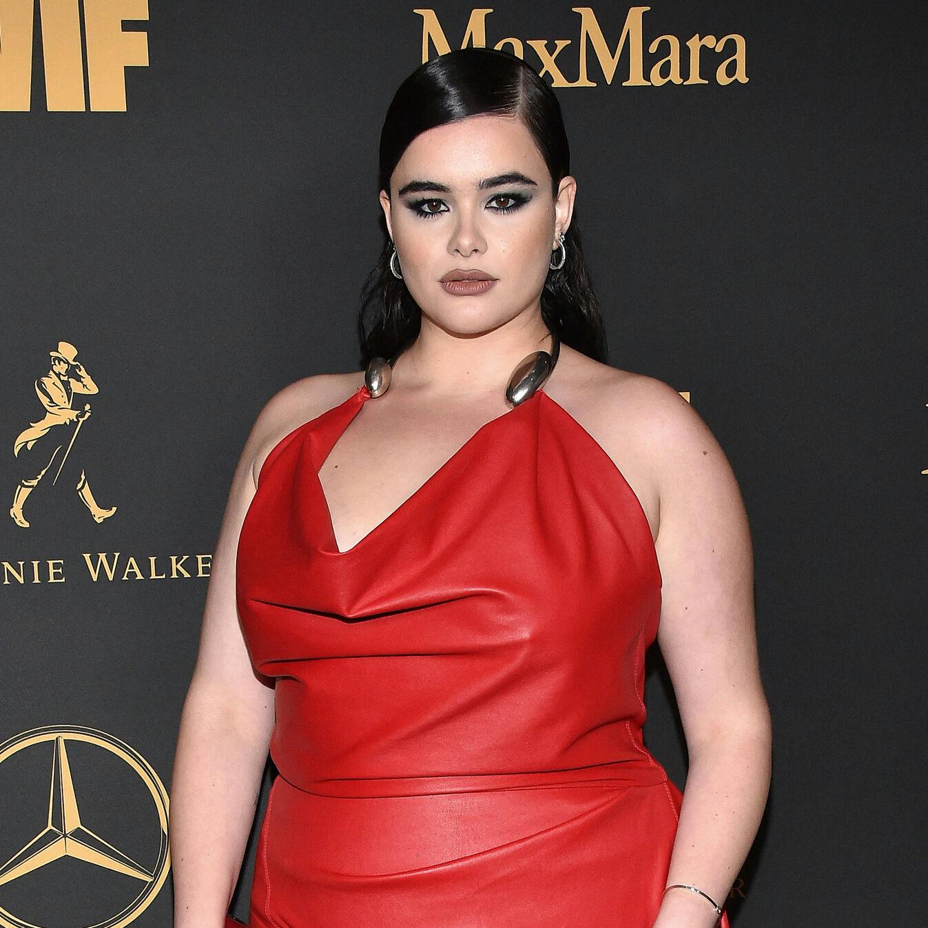 US model Barbie Ferreira arrives for the 16th annual Women in Film (WIF) Oscar party at the NeueHouse Hollywood, in Hollywood, on March 10, 2023. LISA O'CONNOR / AFP