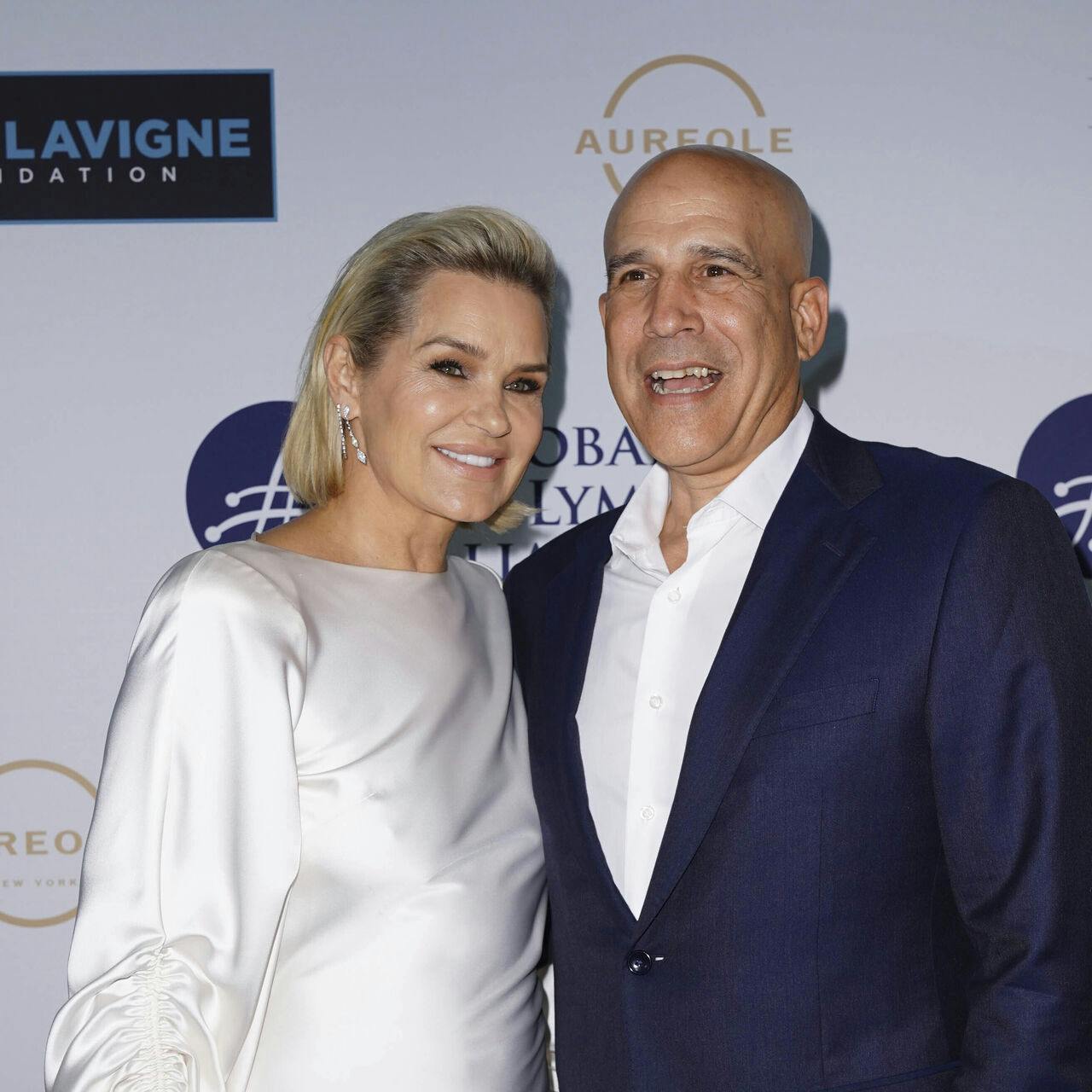 Photo by: John Nacion/STAR MAX/IPx 2019 10/10/19 Yolanda Hadid and Joseph Jingoli at Global Lyme Alliance's 5th Annual New York City Gala.