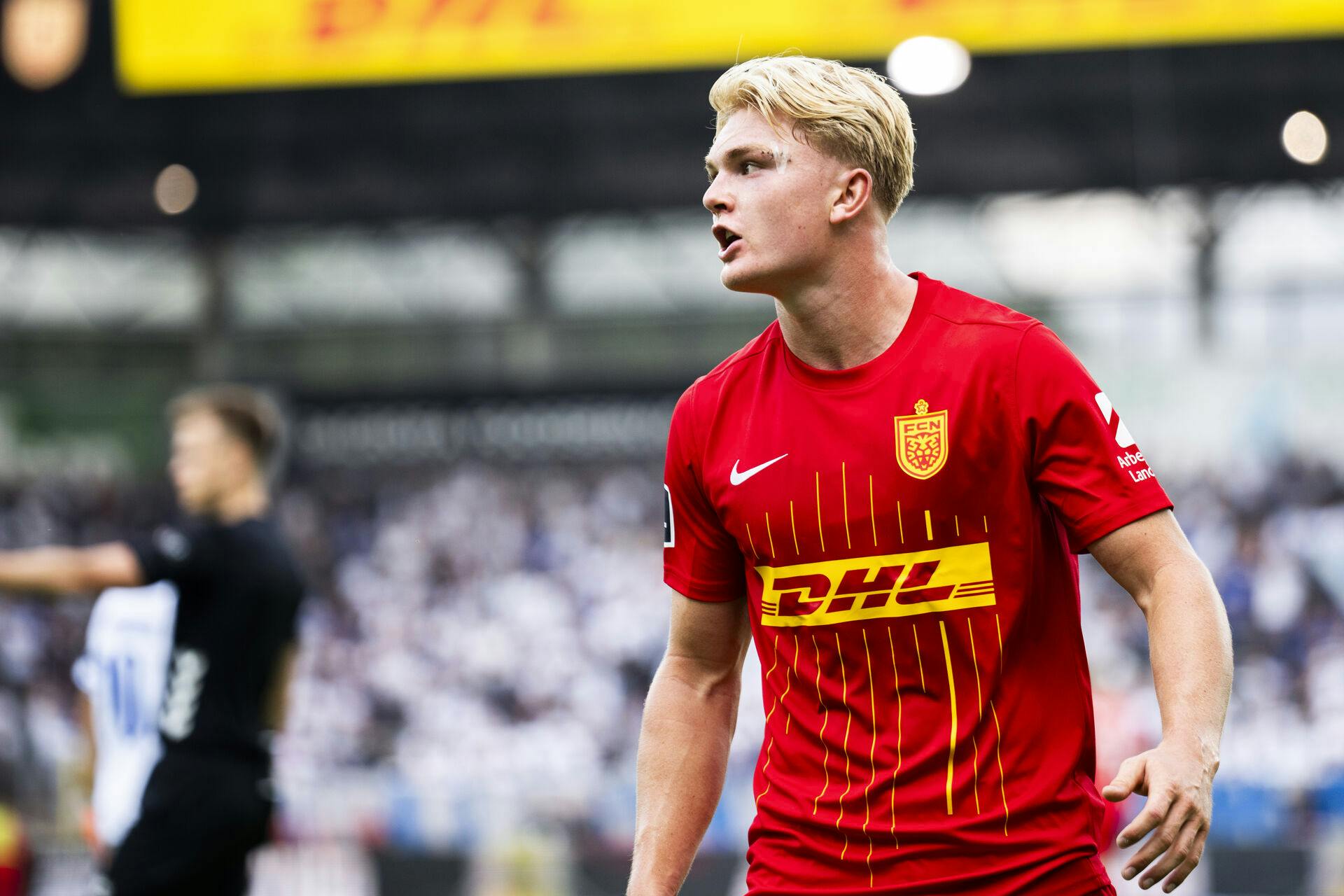 Conrad Harder er fortid i FC Nordsjælland. Den danske angriber er blevet solgt til Sporting.