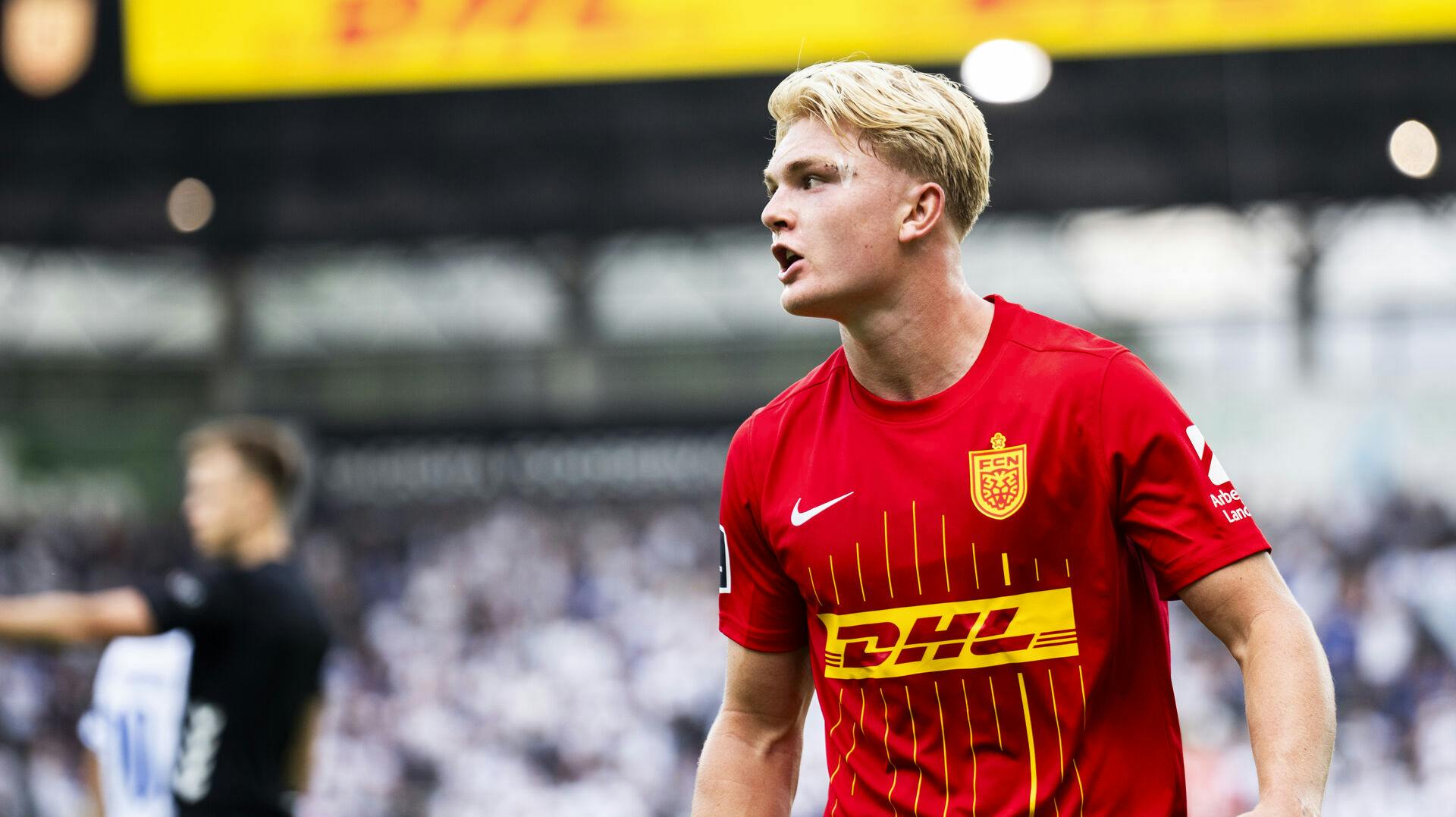 Conrad Harder er fortid i FC Nordsjælland. Den danske angriber er blevet solgt til Sporting.