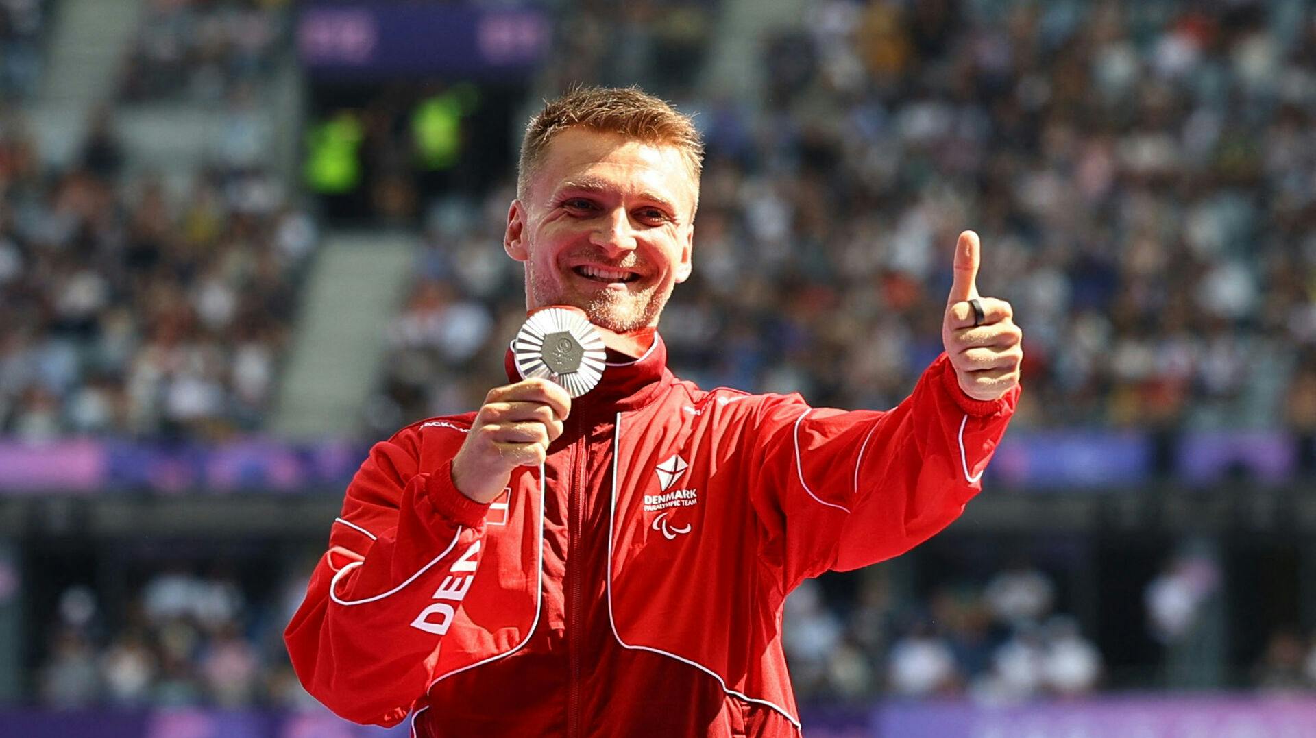 Sådan så det ud, da Daniel Wagner vandt sin første OL-sølvmedalje ved PL-legene i Paris i weekenden. Mandag har han vundet endnu en sølvmedalje.