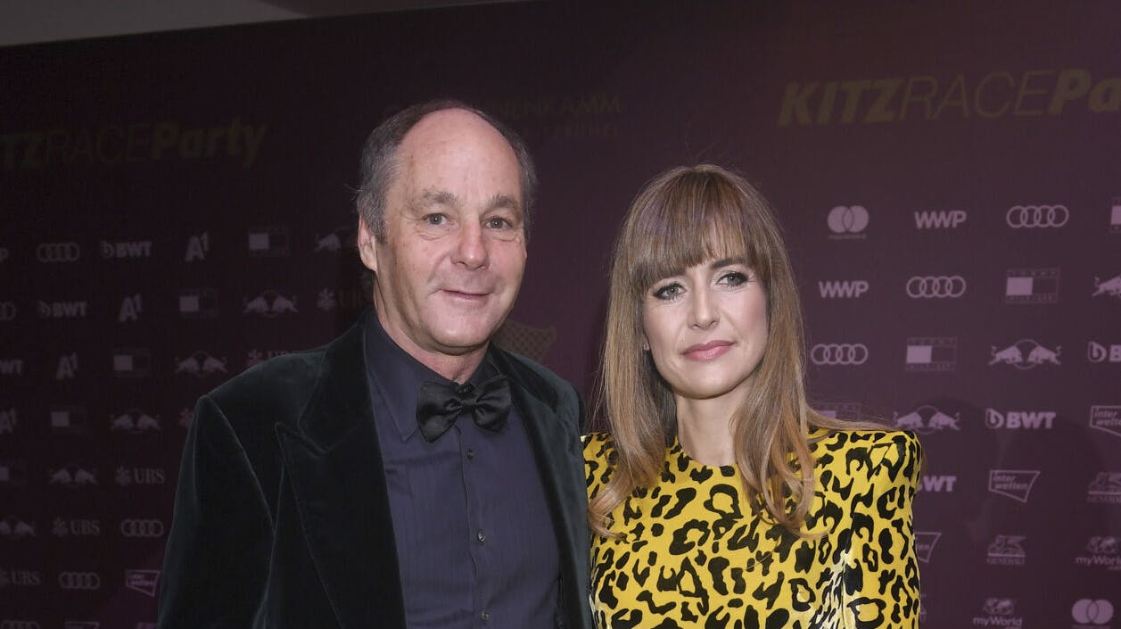 Gerhard Berger og hans kommende kone Helene Lehmann.