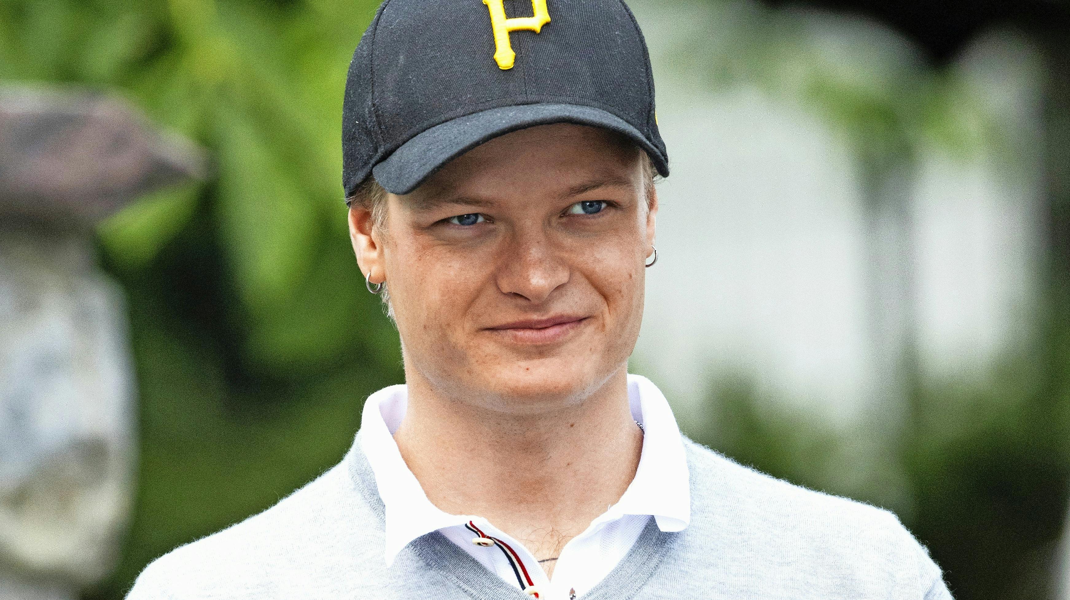 Vennskapskamp i fotball på Skaugum stadion mandag 13. juni 2022. Marius Borg Høiby